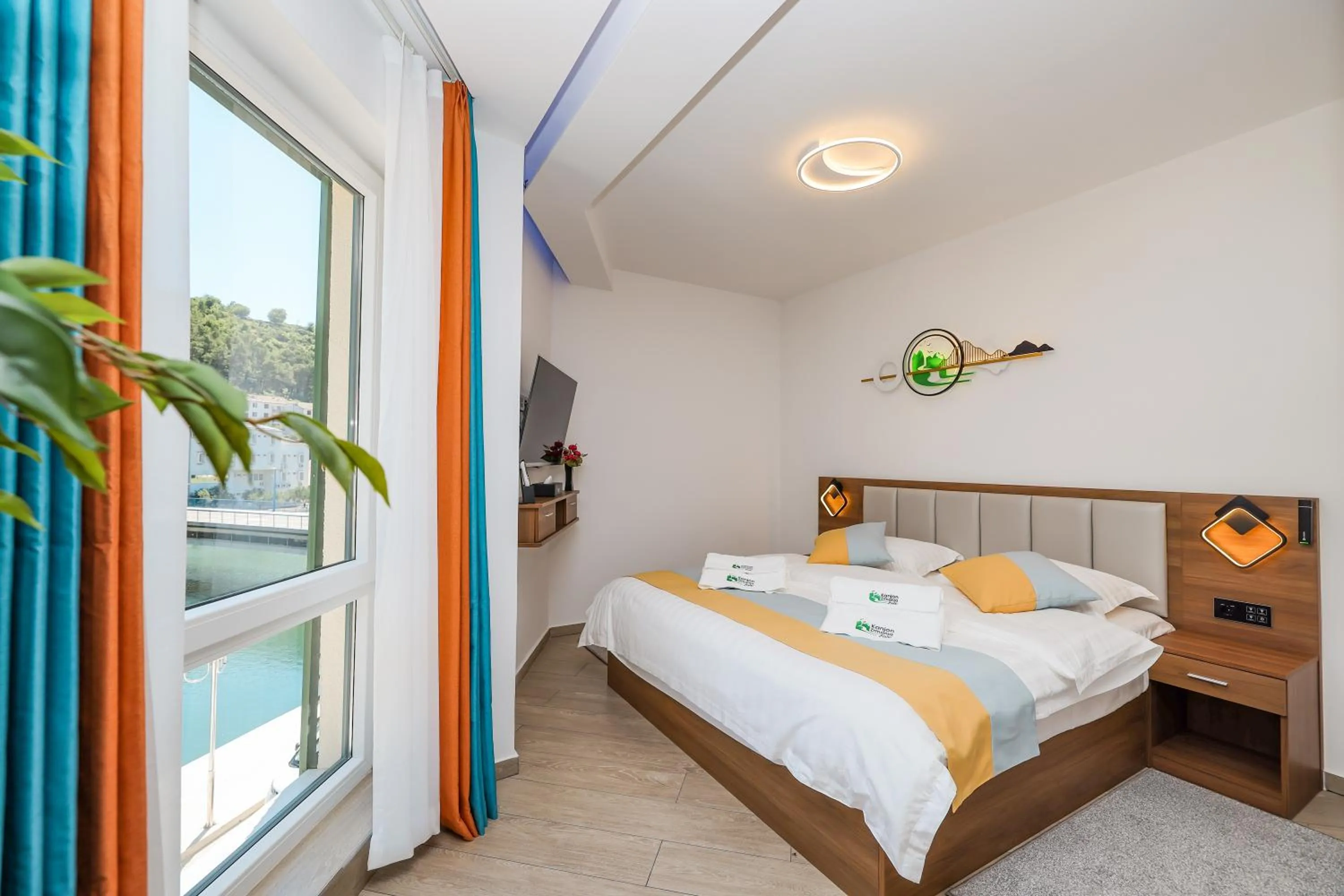 Bed in Hotel Kanjon Zrmanje