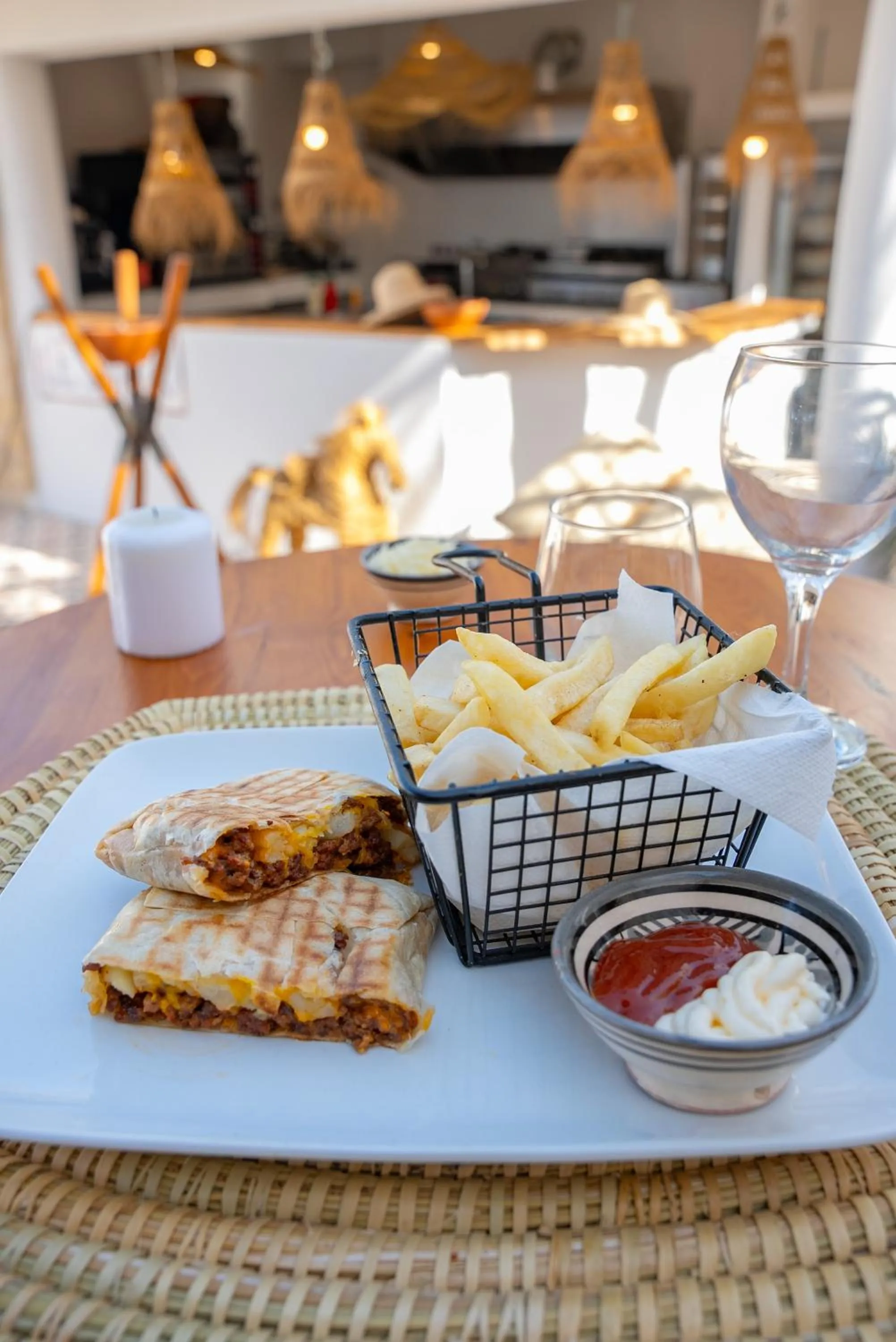 Food and drinks in La Maison des Vagues