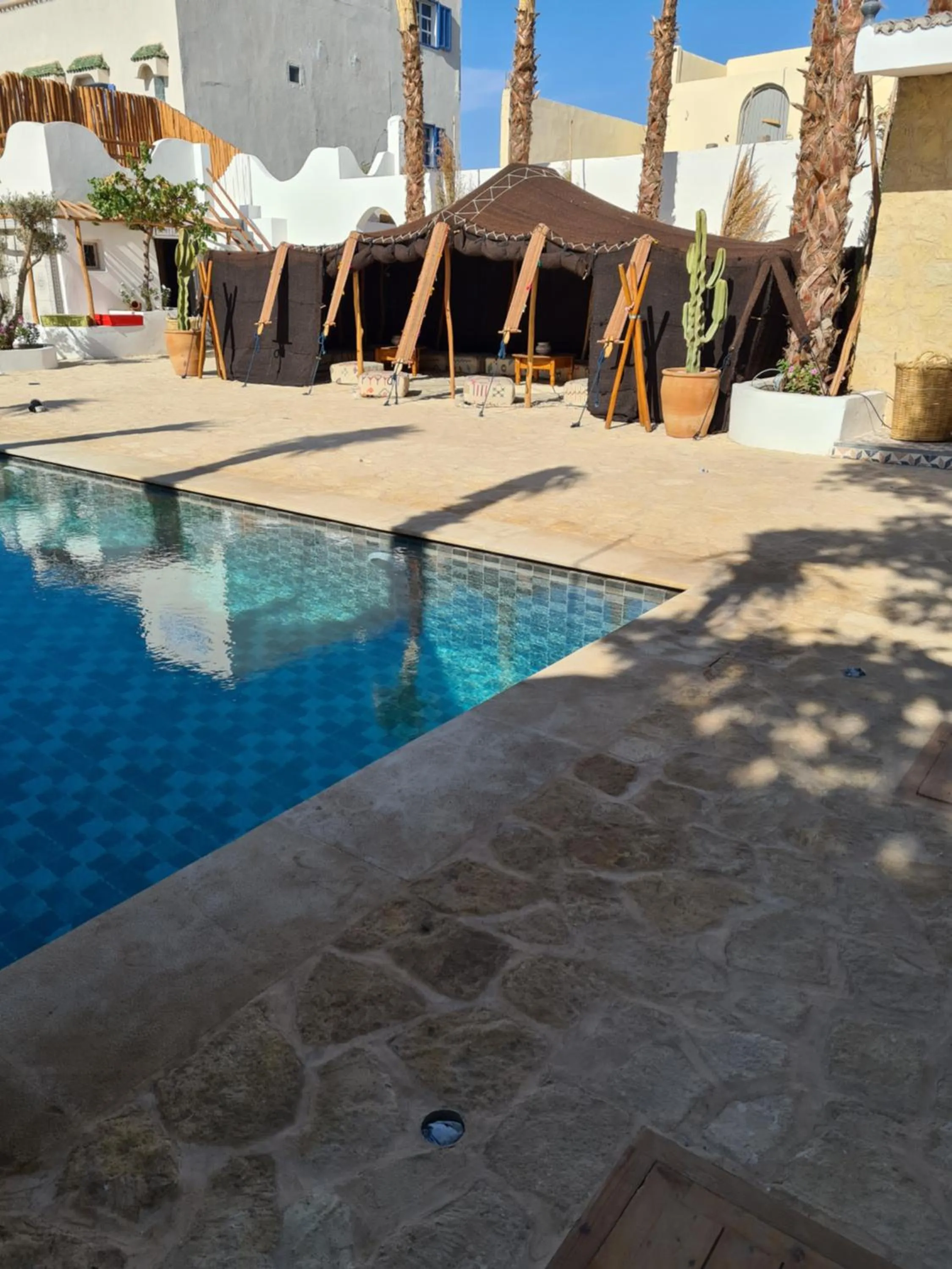 Pool view in La Maison des Vagues