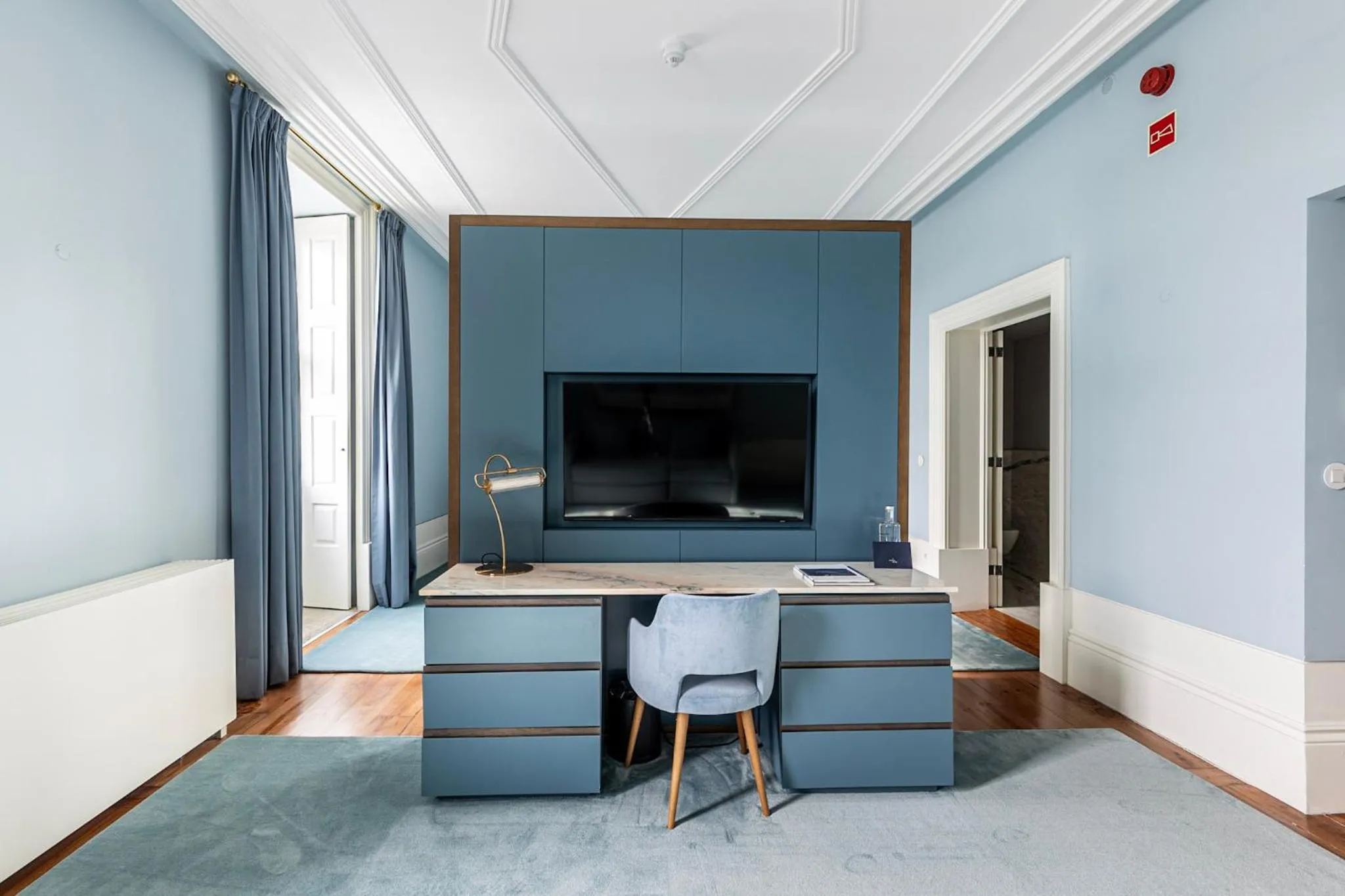 Seating area in Maison Bleue