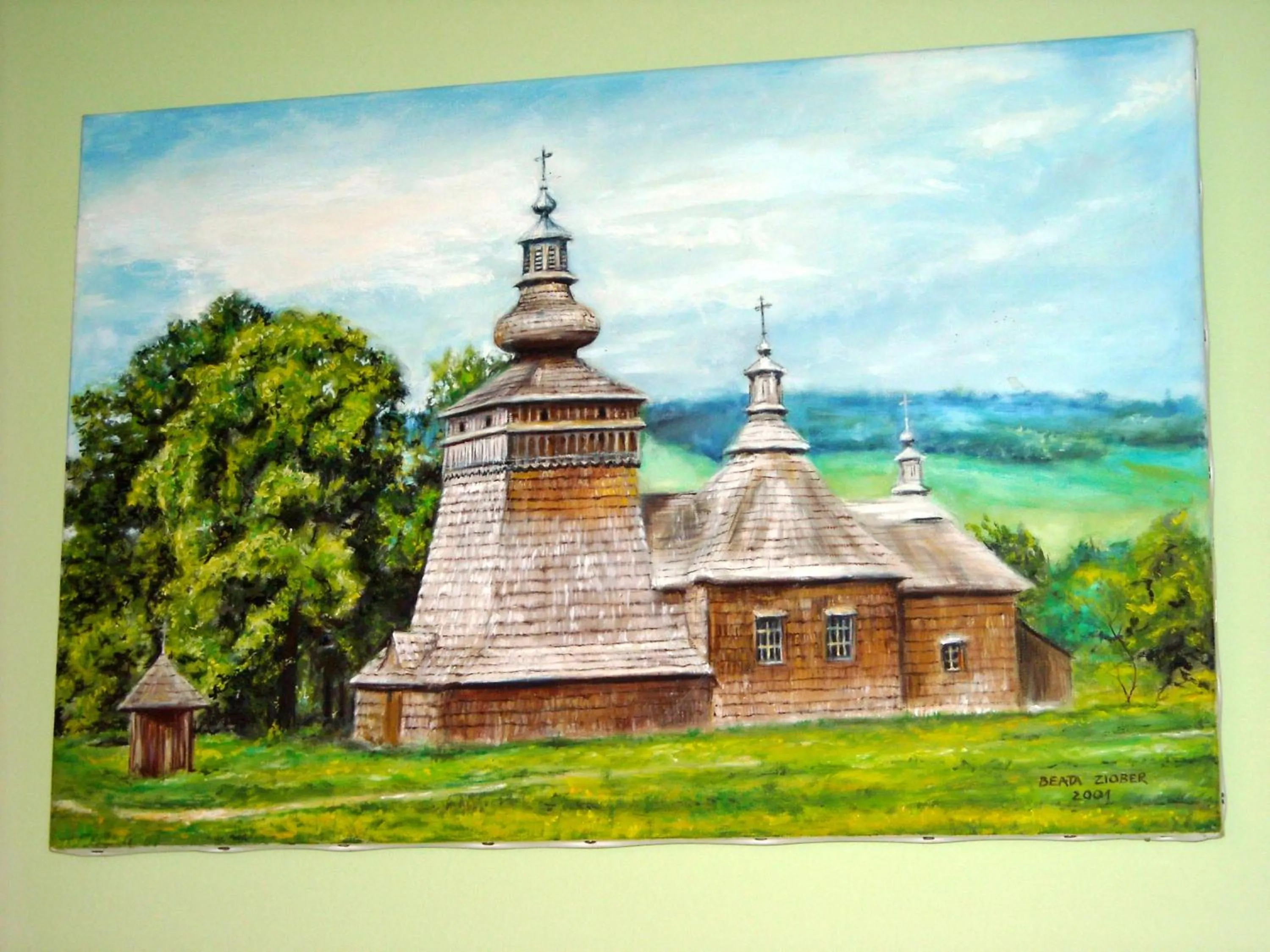Decorative detail in Leśne Berdo Przysłup