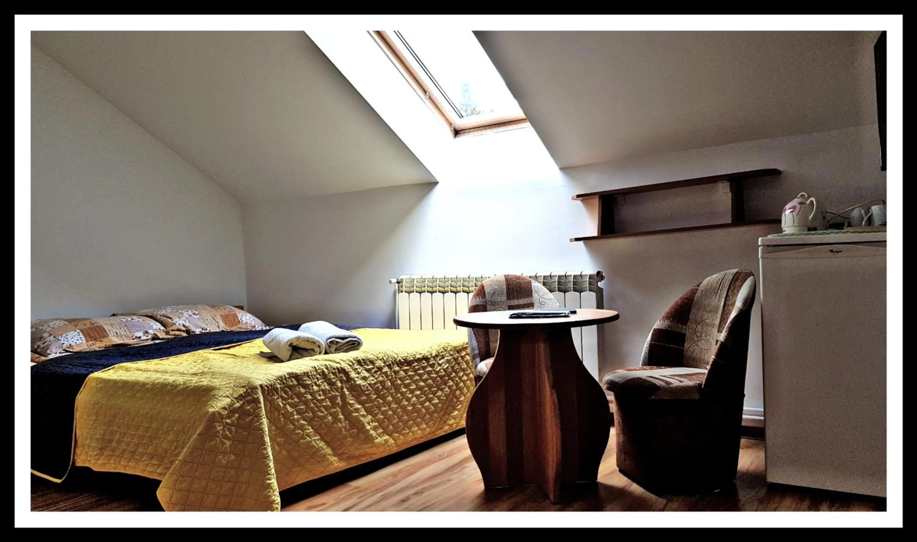 Seating area, Bed in Leśne Berdo Przysłup