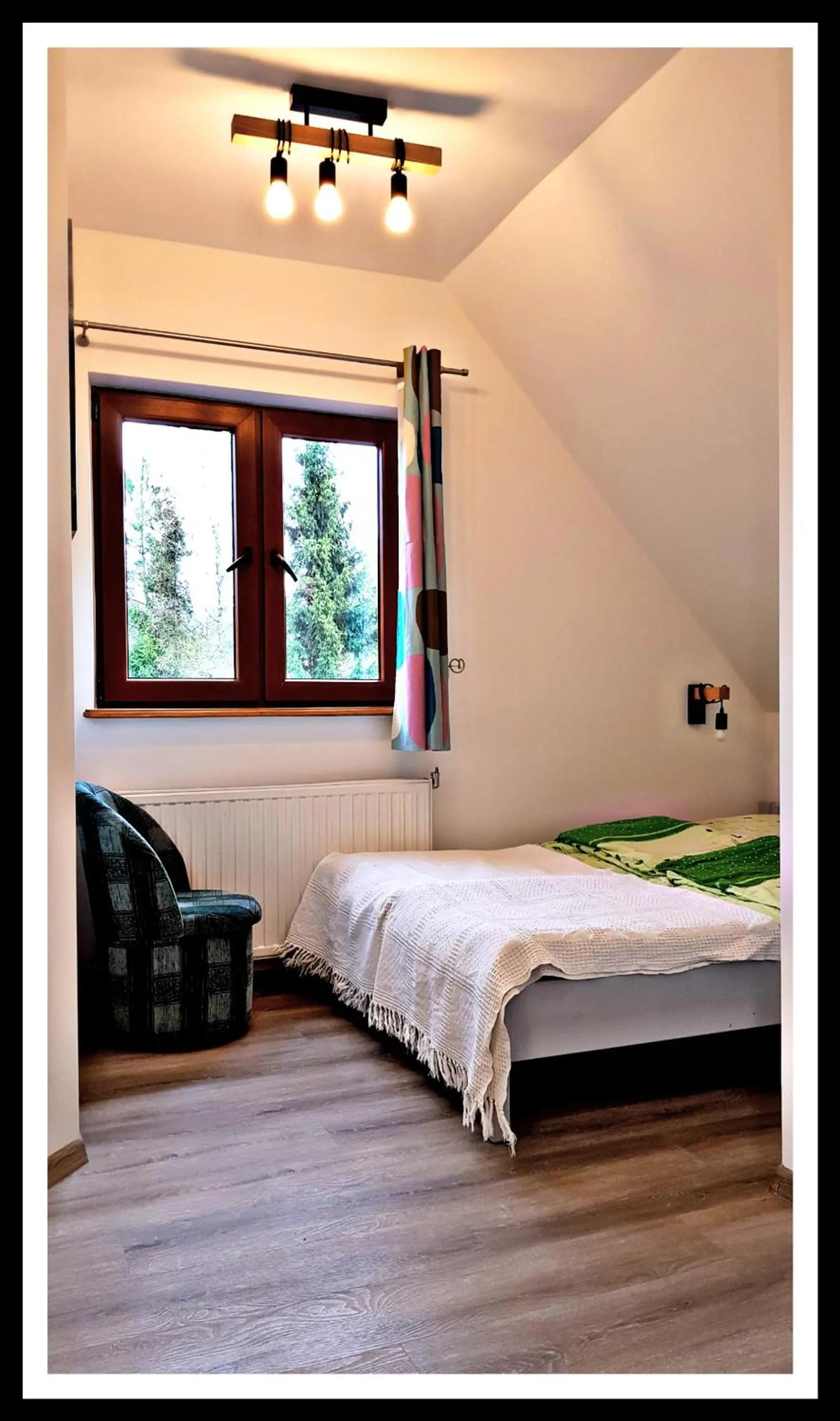 Seating area, Bed in Leśne Berdo Przysłup