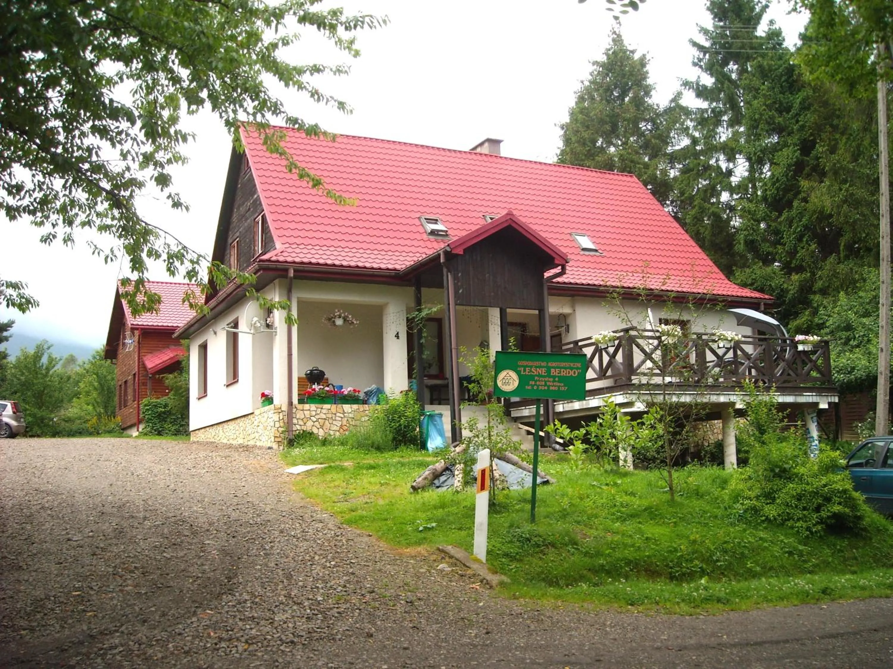 Facade/entrance in Leśne Berdo Przysłup