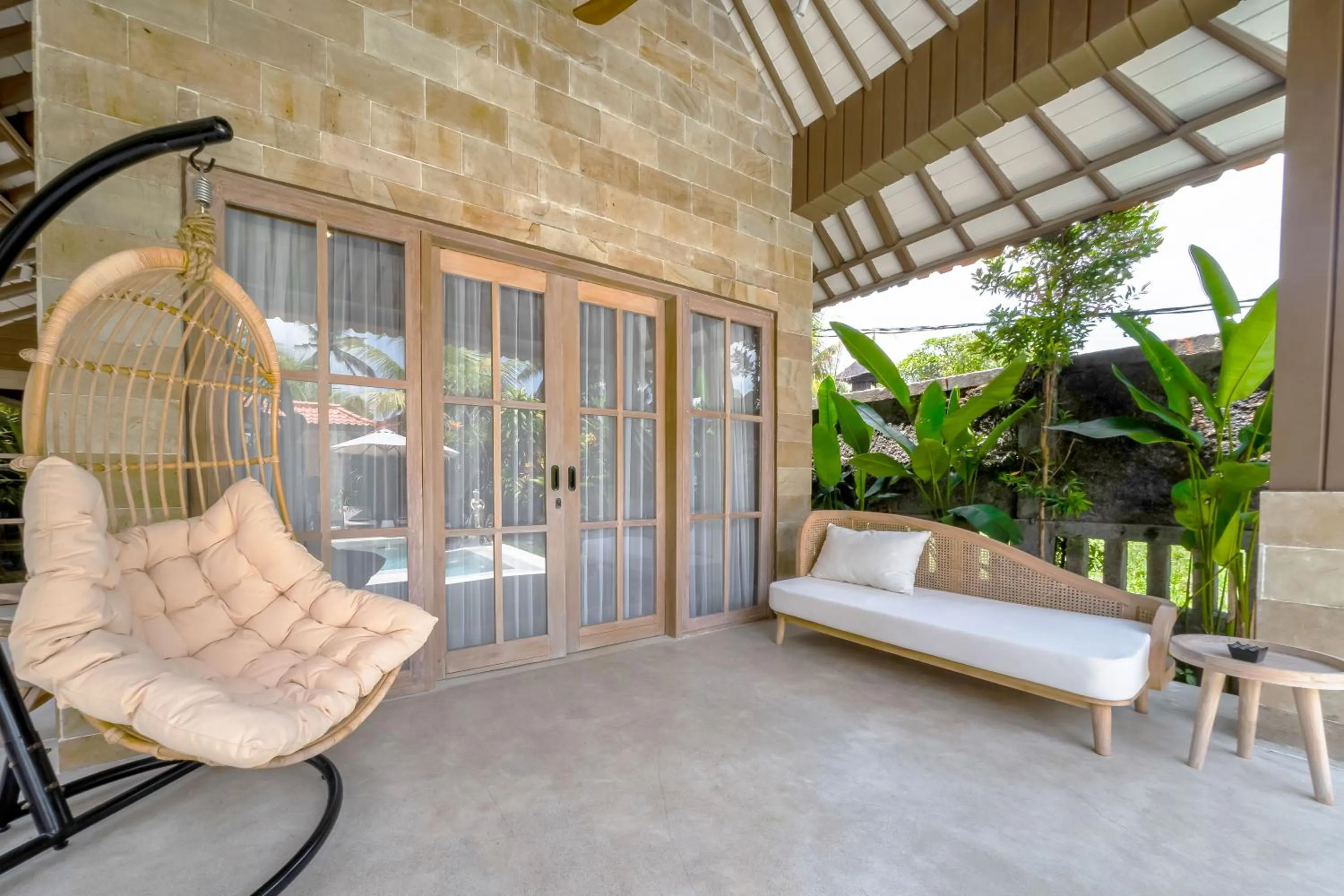 Property building in Nyaman Villas by EVDEkimi - Romantic escape among rice fields with Pool, Terrace - Long stay extras