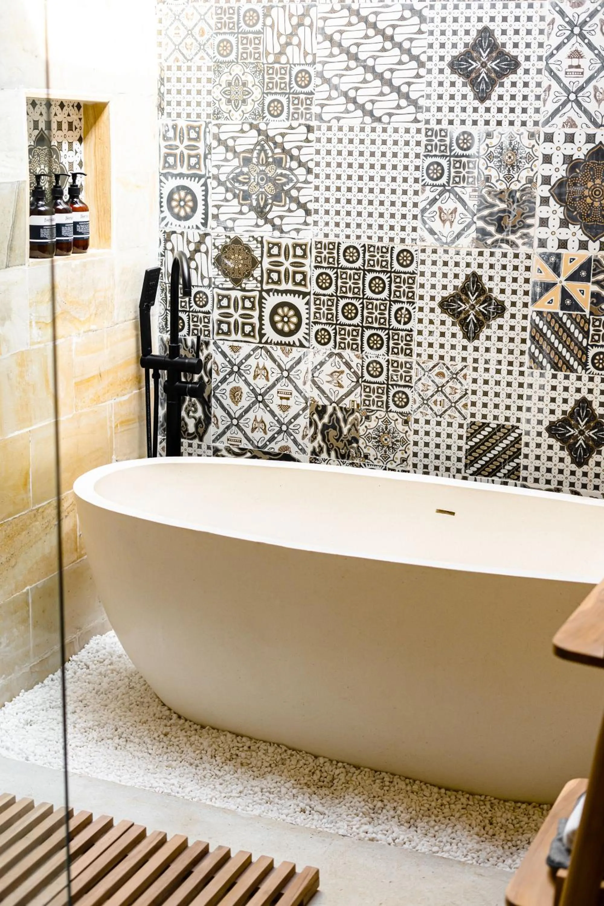 Bathroom in Nyaman Villas by EVDEkimi - Romantic escape among rice fields with Pool, Terrace - Long stay extras