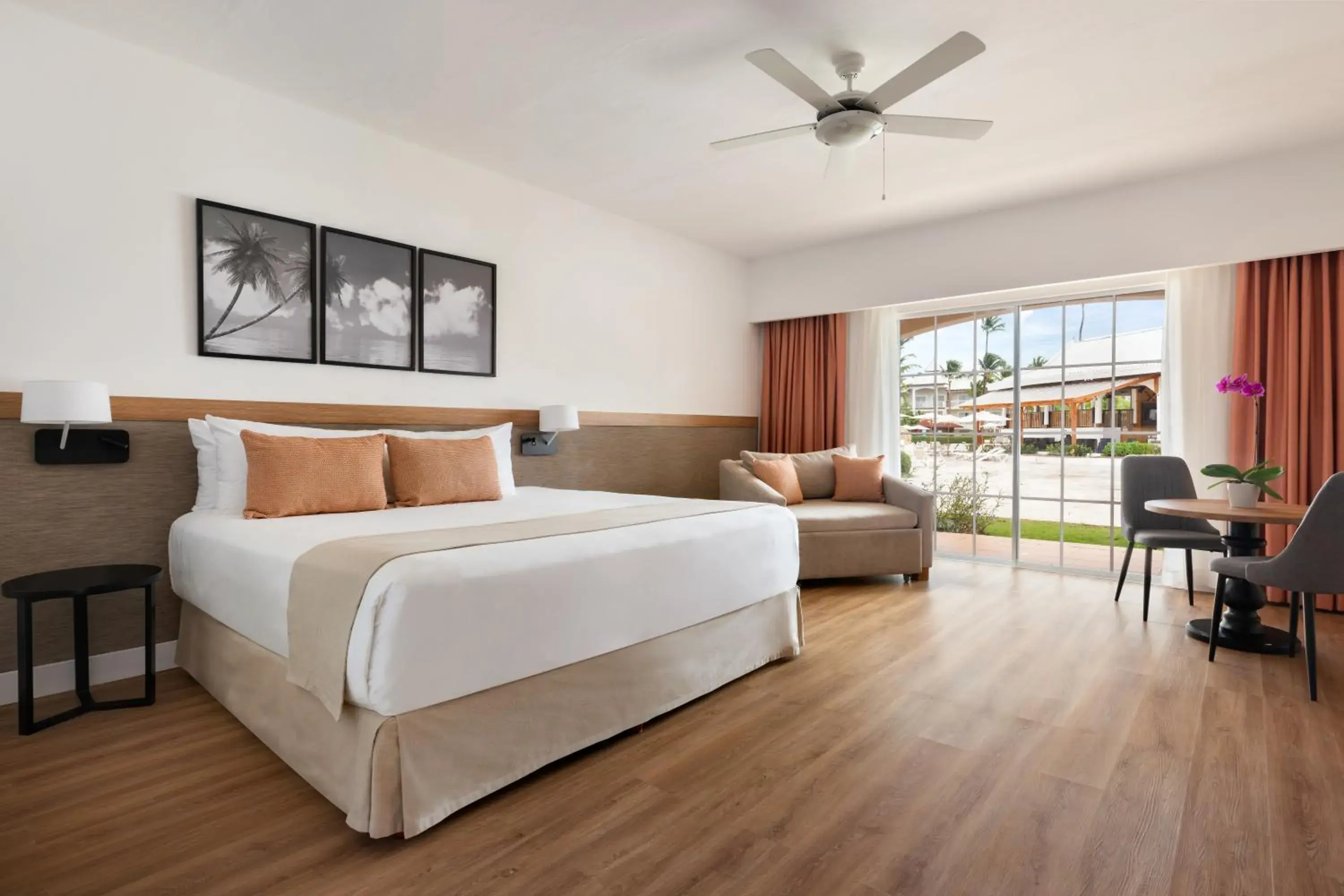 Pool view, Bed in Sunscape Coco Punta Cana - All Inclusive Pool view, Bed in Sunscape Coco Punta Cana - All Inclusive