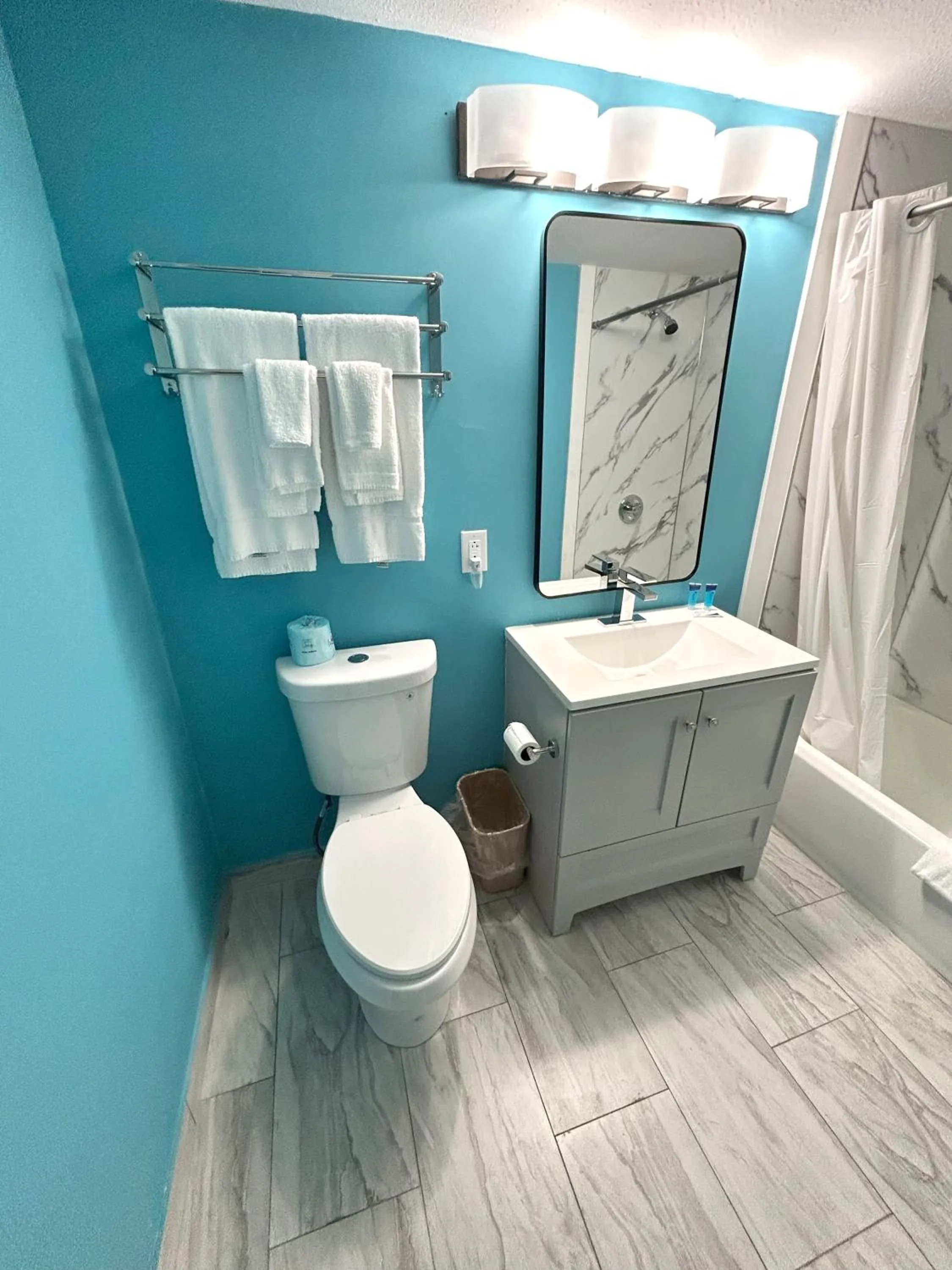 Bathroom in The Villager Motel