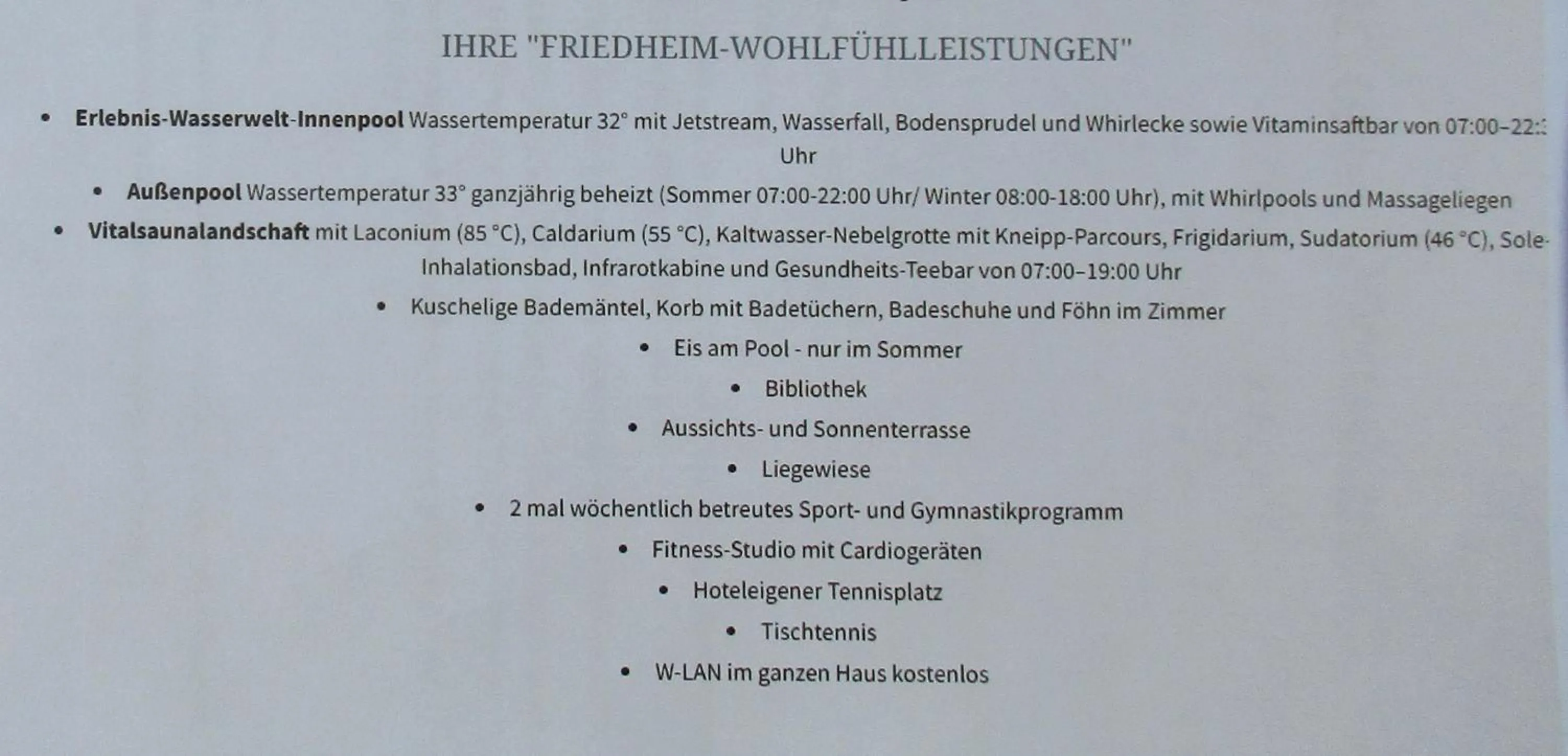 Sonnenresidenz Friedheim