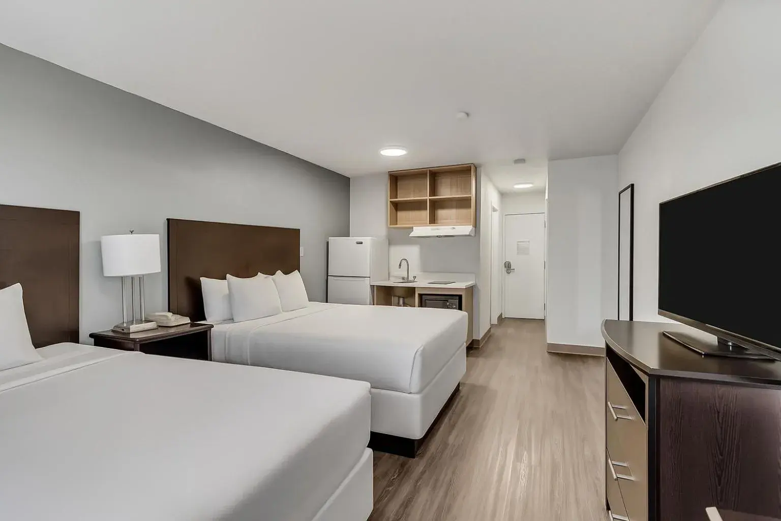 Quadruple Room with Two Queen Beds - Non Smoking in Suburban Studios Salt Lake City Airport Quadruple Room with Two Queen Beds - Non Smoking in Suburban Studios Salt Lake City Airport