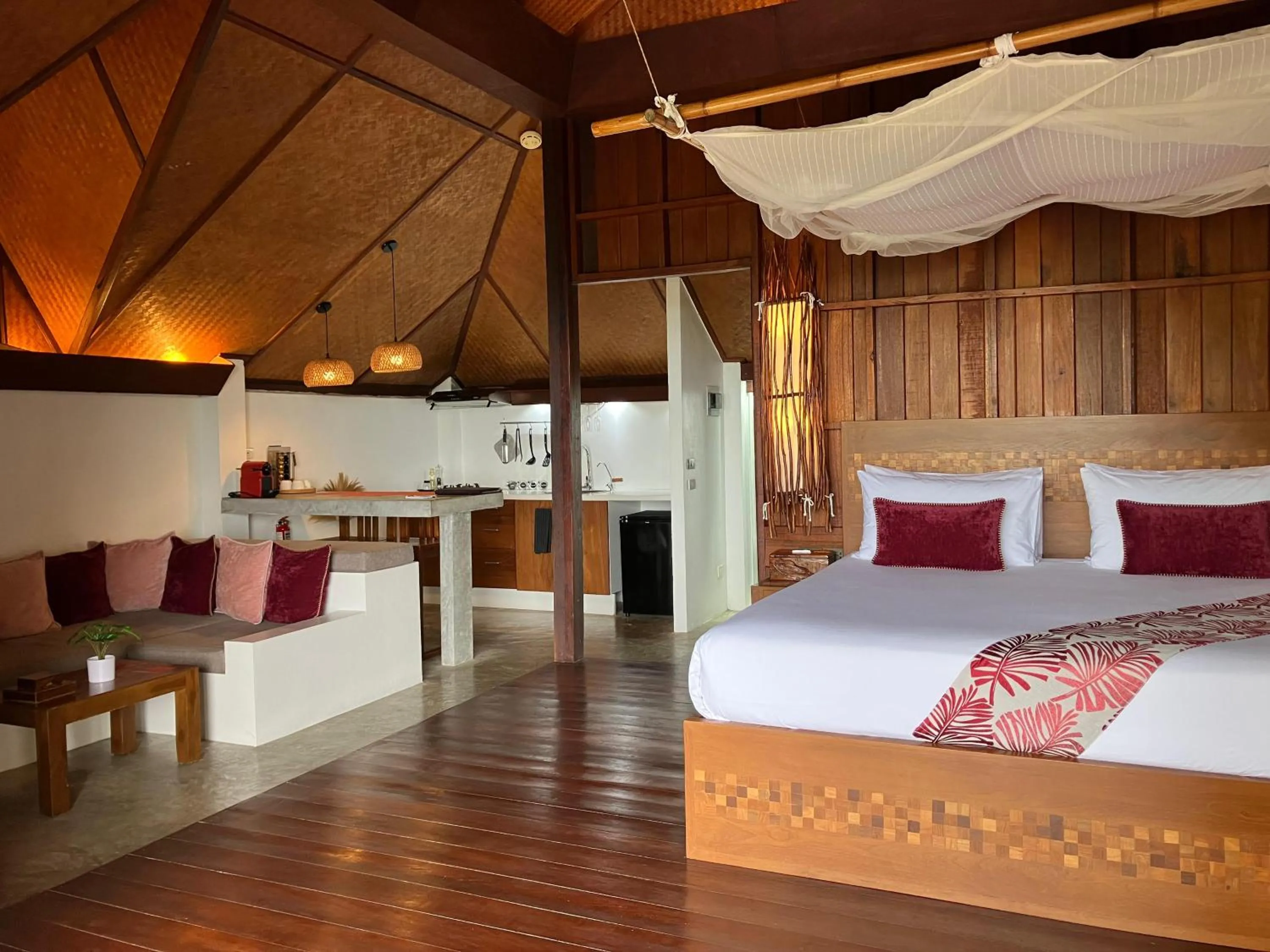 Living room, Bed in The Place Luxury Boutique Villas