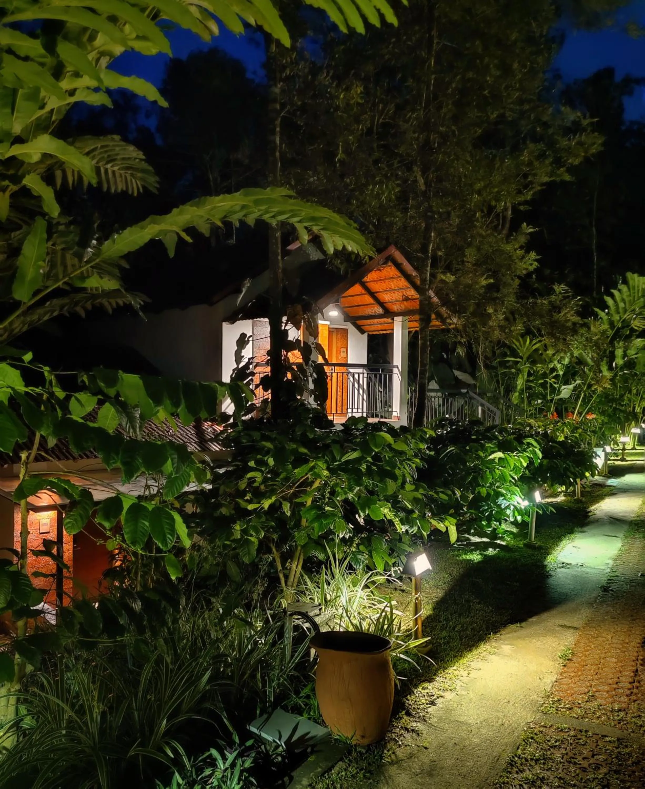 Garden view in Willow Resorts Wayanad