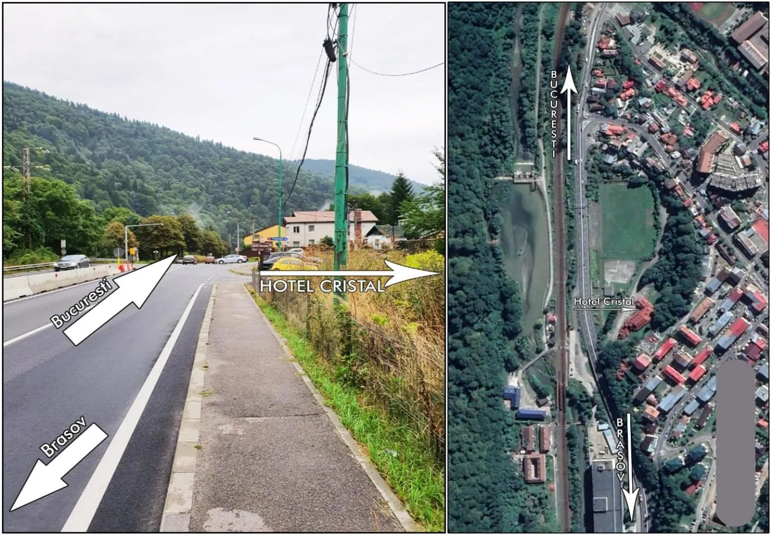 Street view in Cristal Sinaia