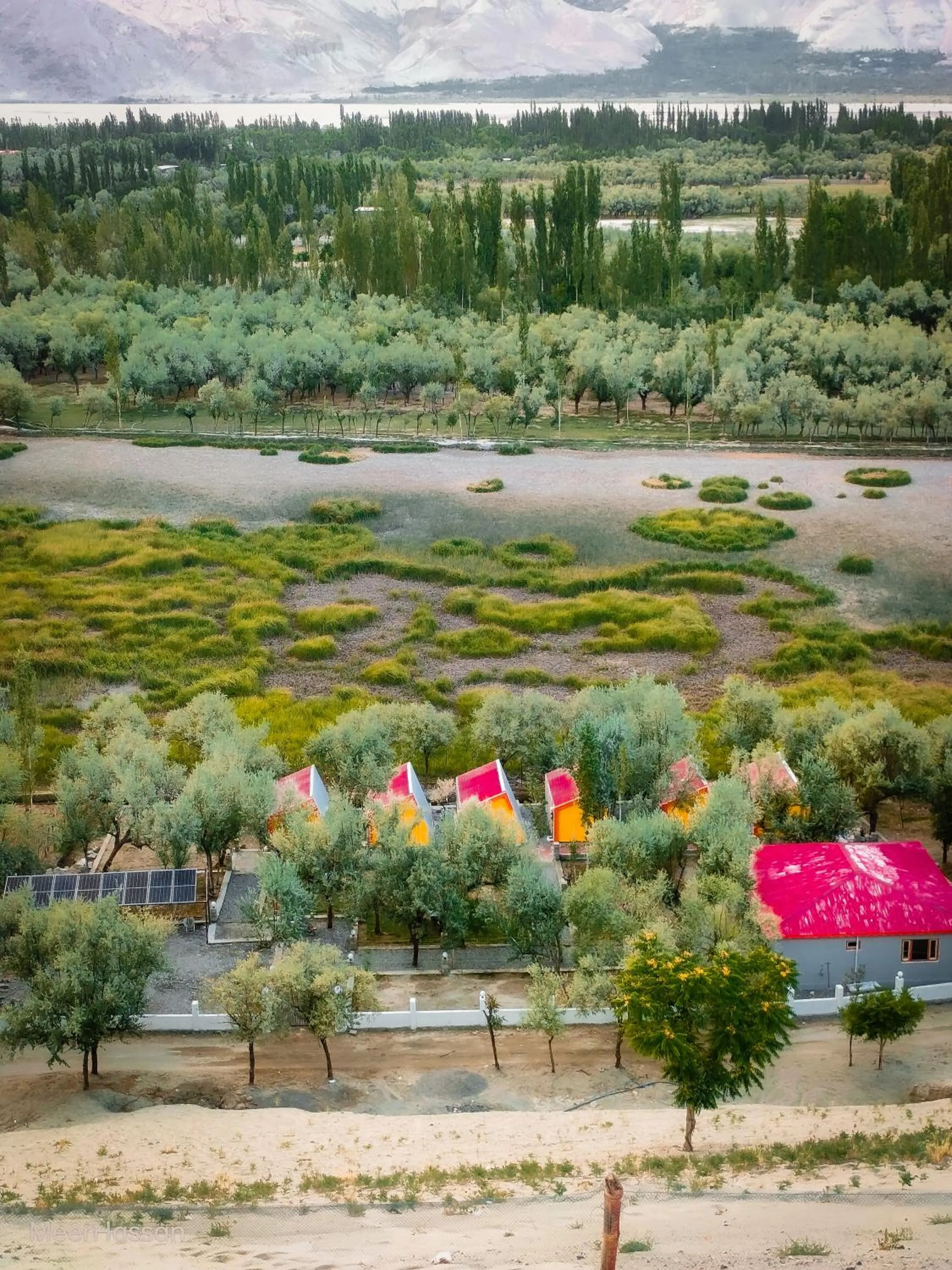 Natural landscape in MONTAGNA PODS,Best resort in skardu , Best Guest house In skardu