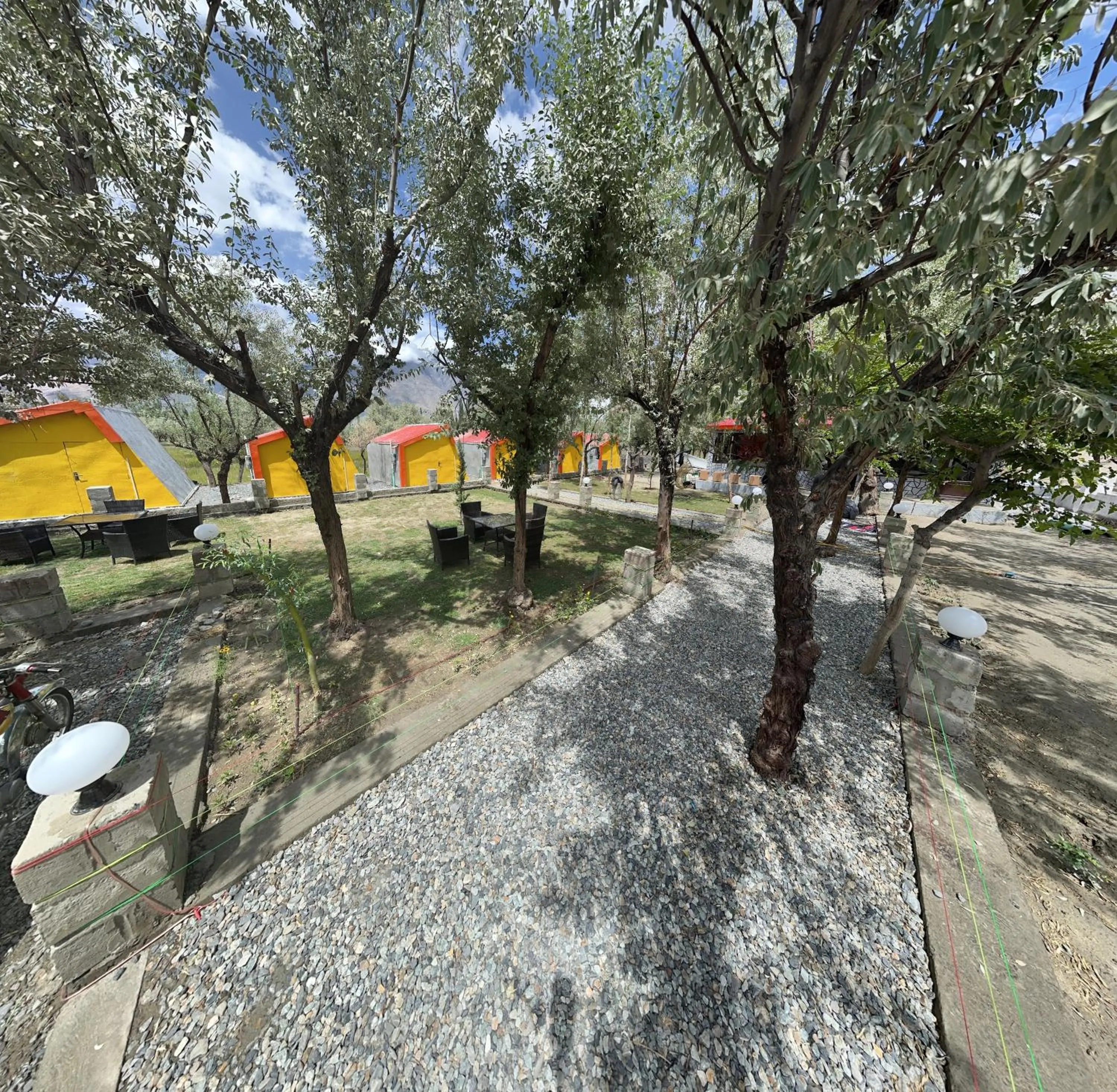 Garden in MONTAGNA PODS,Best resort in skardu , Best Guest house In skardu