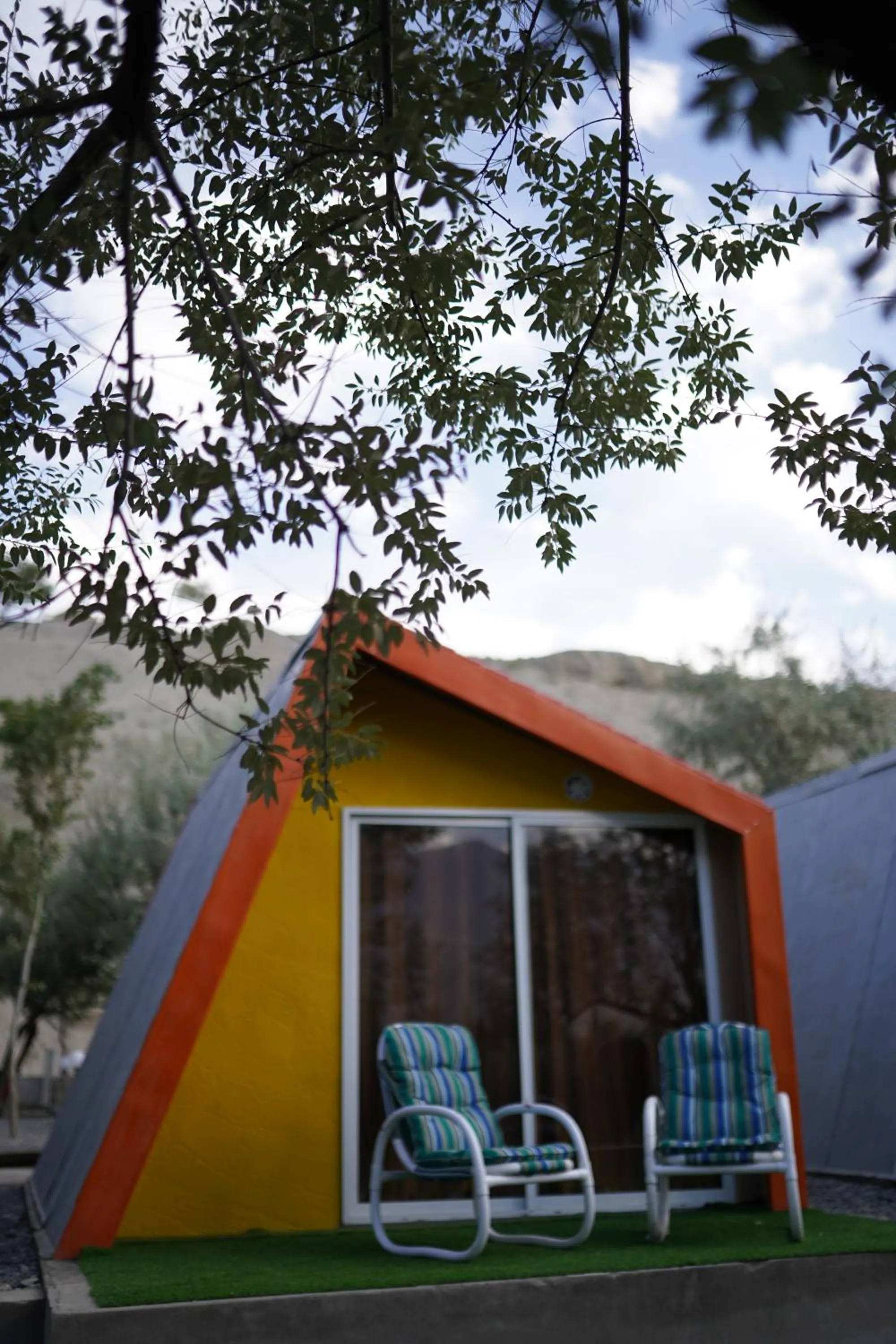 Seating area in MONTAGNA PODS,Best resort in skardu , Best Guest house In skardu