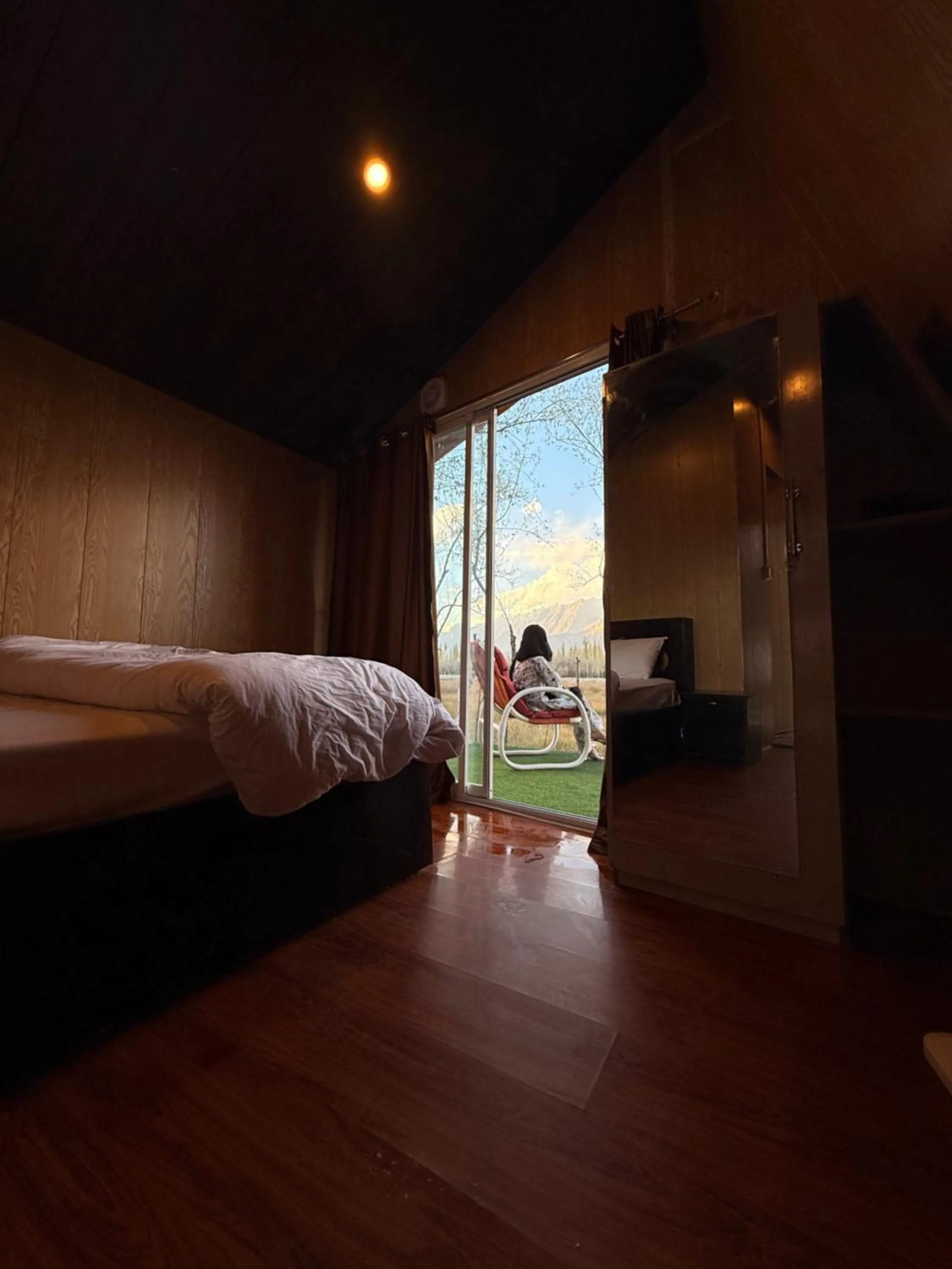 Bed in MONTAGNA PODS,Best resort in skardu , Best Guest house In skardu
