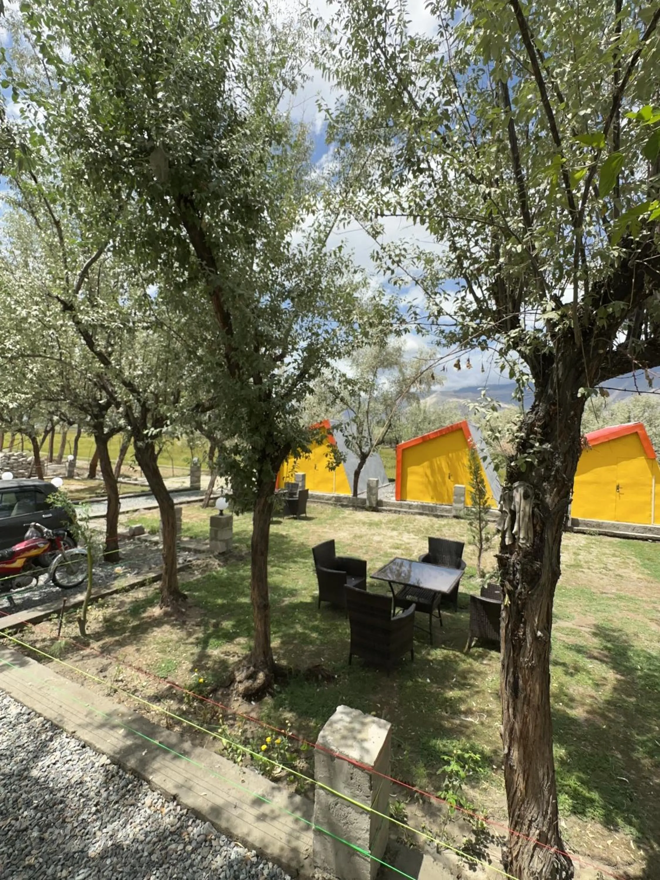 Garden in MONTAGNA PODS,Best resort in skardu , Best Guest house In skardu