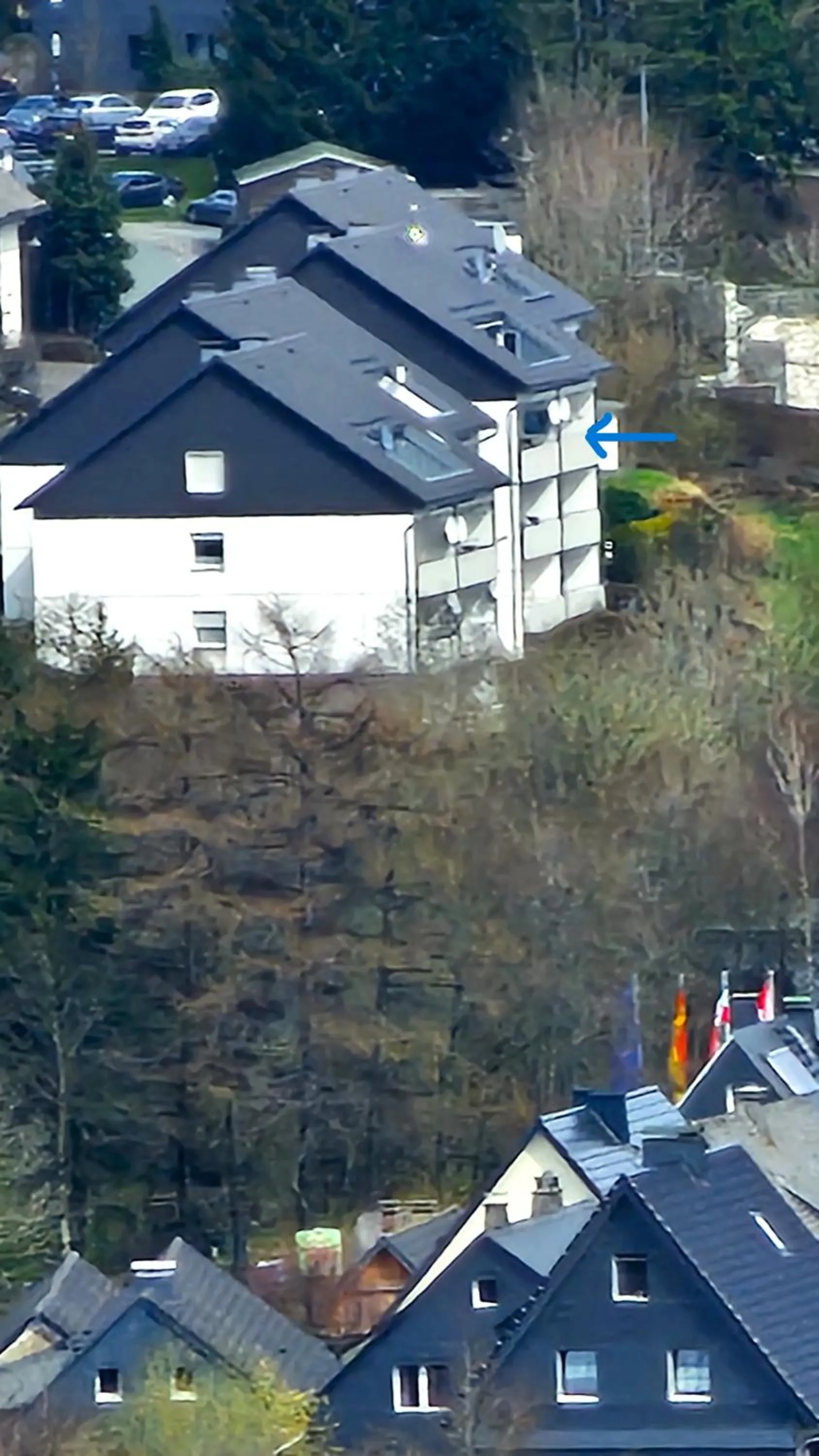Bird's eye view in Vakantiehuisje Winterberg