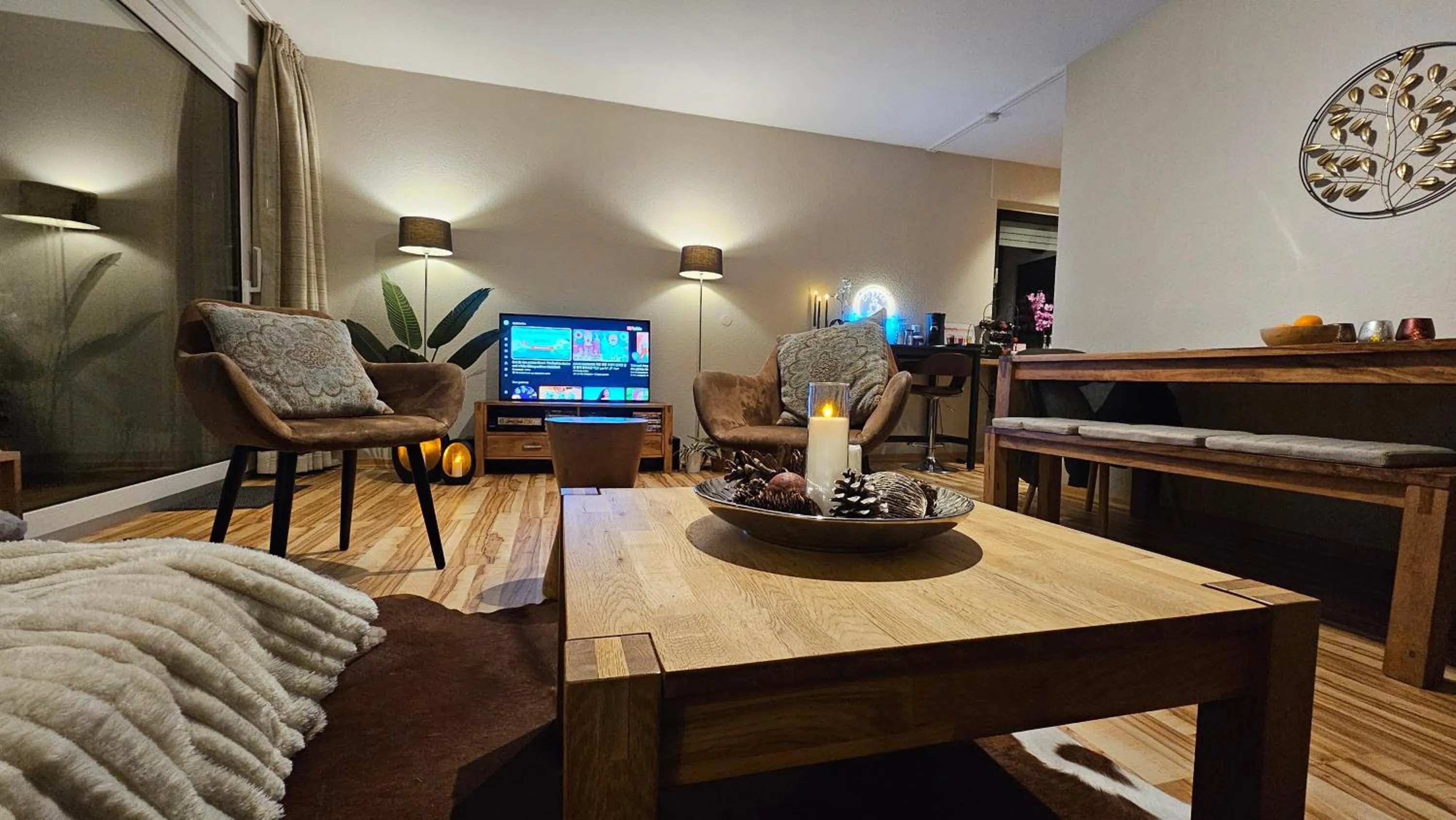 Communal lounge/ TV room in Vakantiehuisje Winterberg