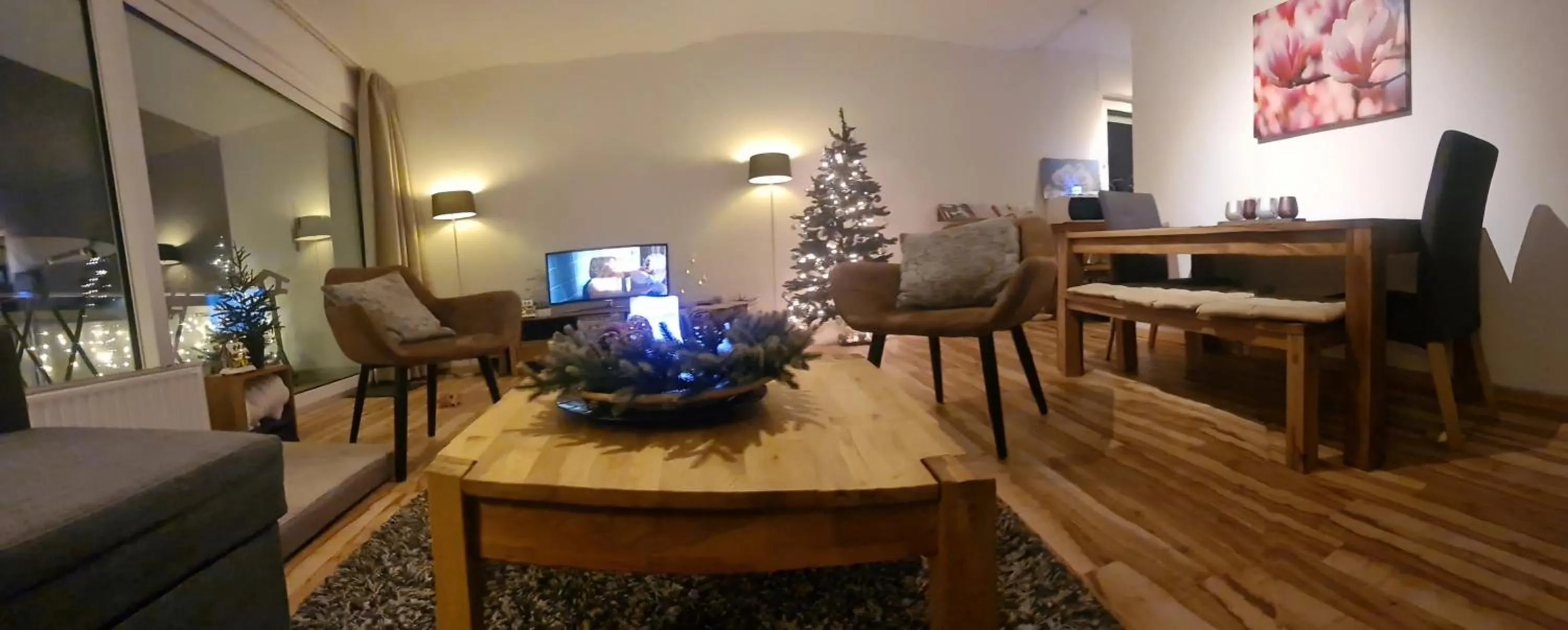 Communal lounge/ TV room in Vakantiehuisje Winterberg