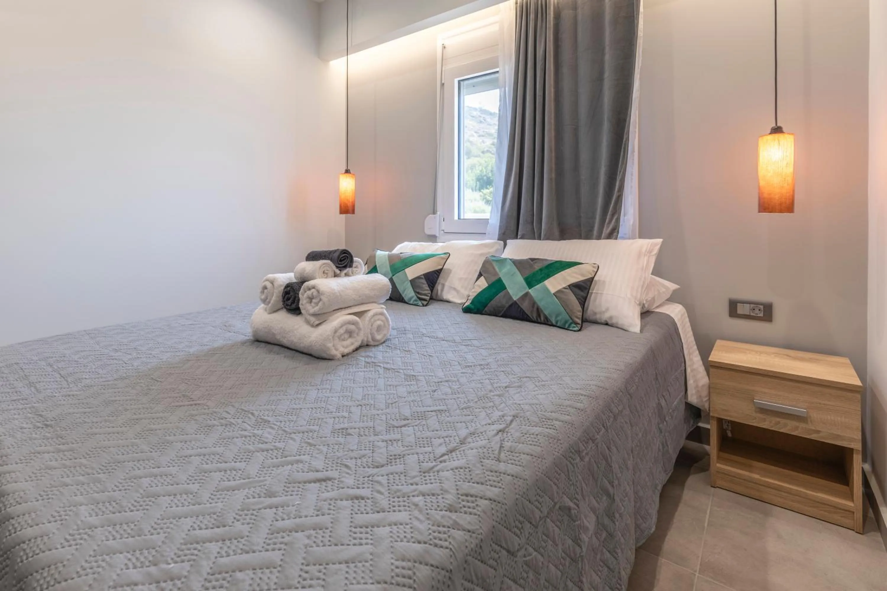 Bed in Tertsa Suites