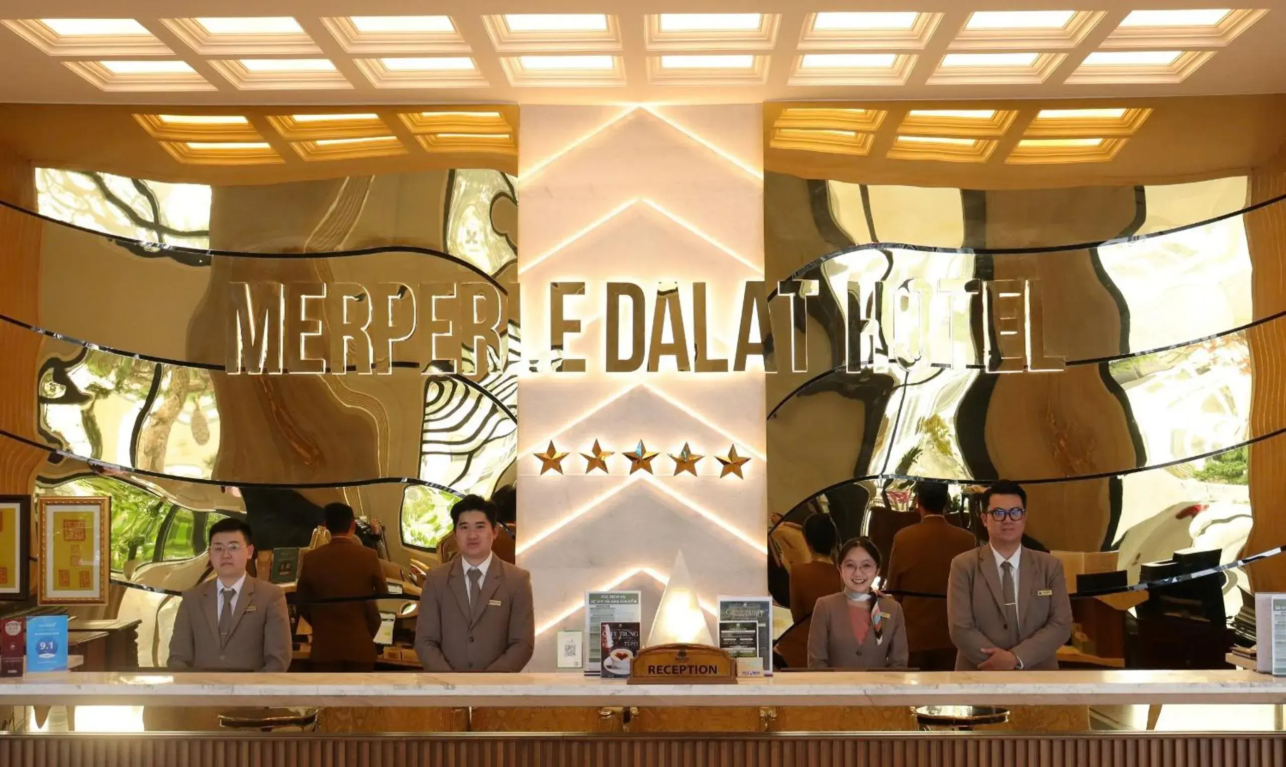 Lobby or reception in MerPerle Dalat Hotel Lobby or reception in MerPerle Dalat Hotel