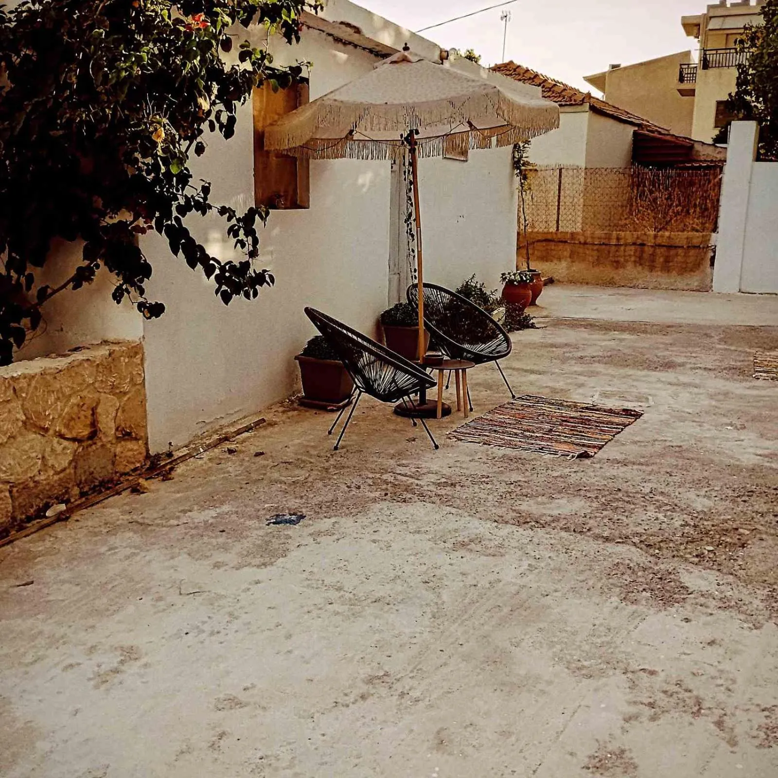 Inner courtyard view in Elia Apartments