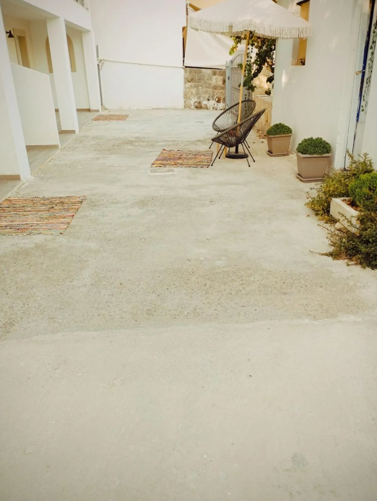 Inner courtyard view in Elia Apartments