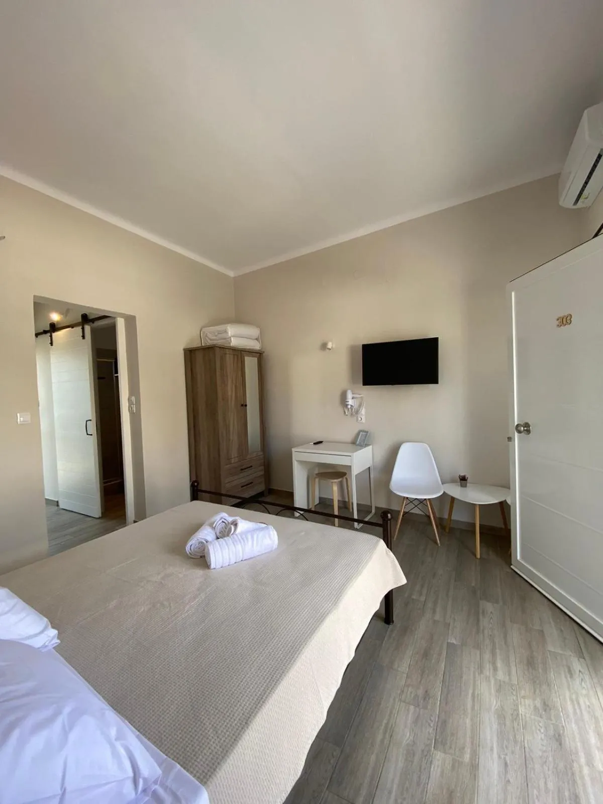 Bed in Elia Apartments