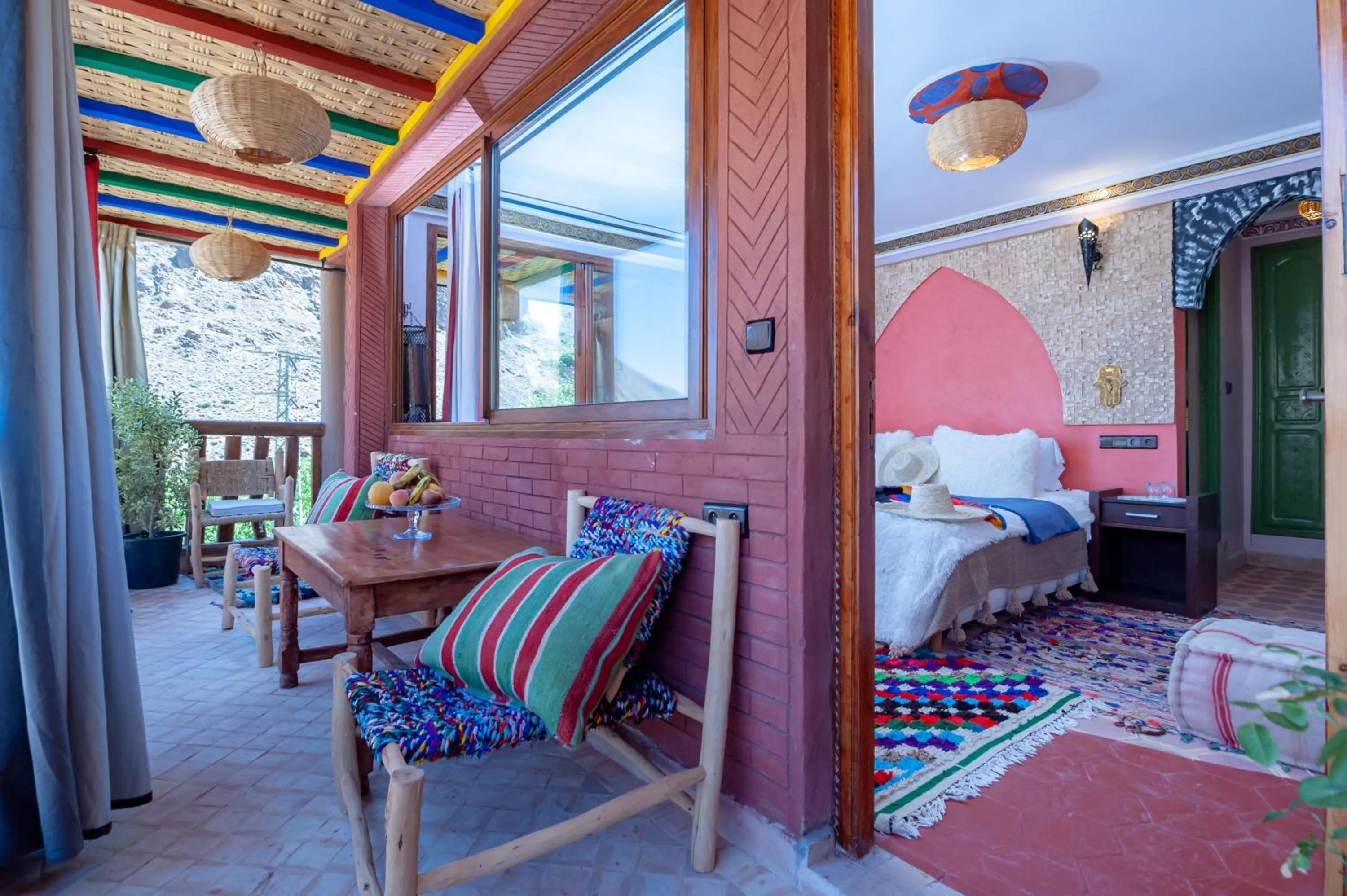 Bed in Smile House Imlil