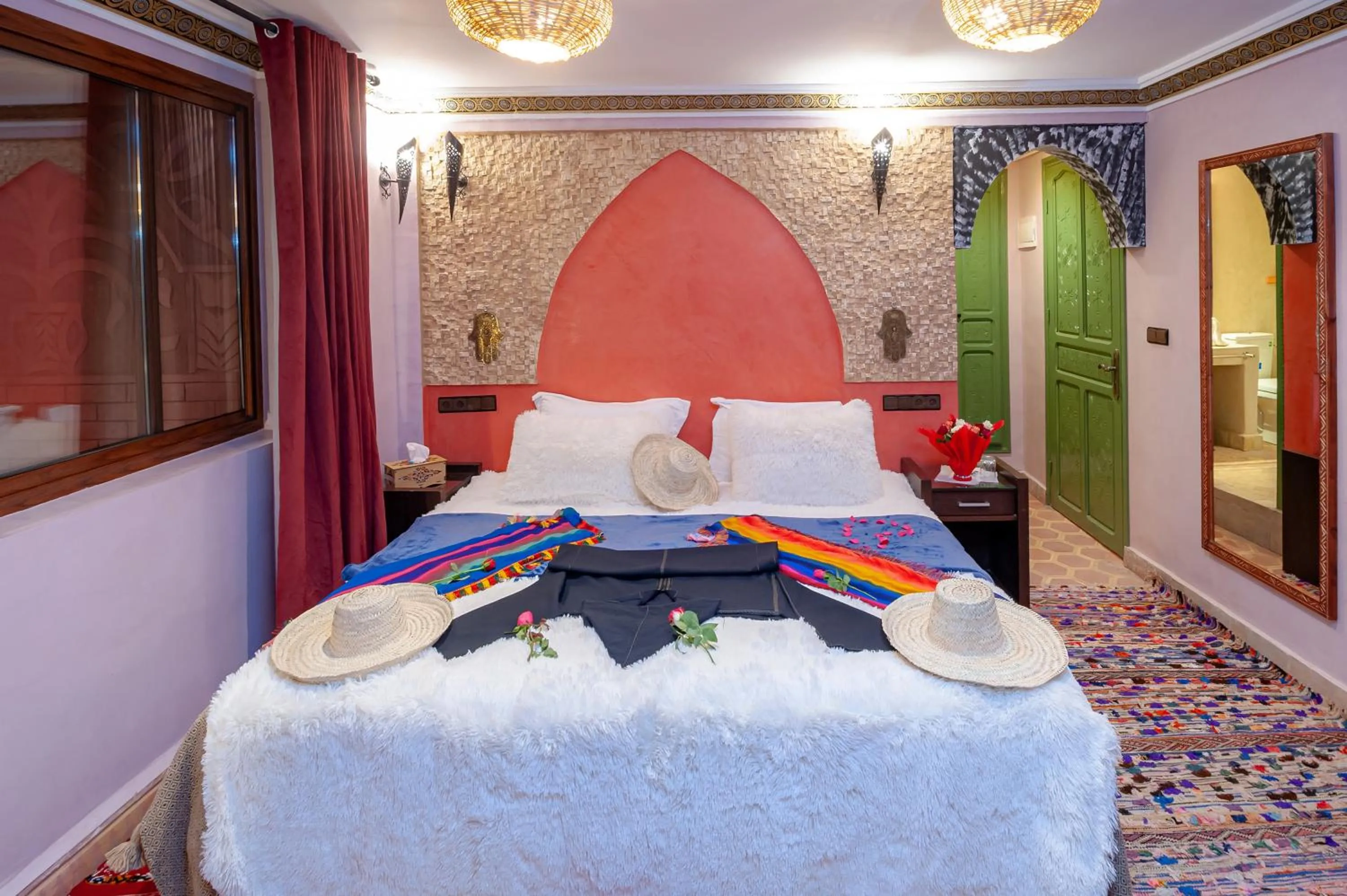 Bed in Smile House Imlil