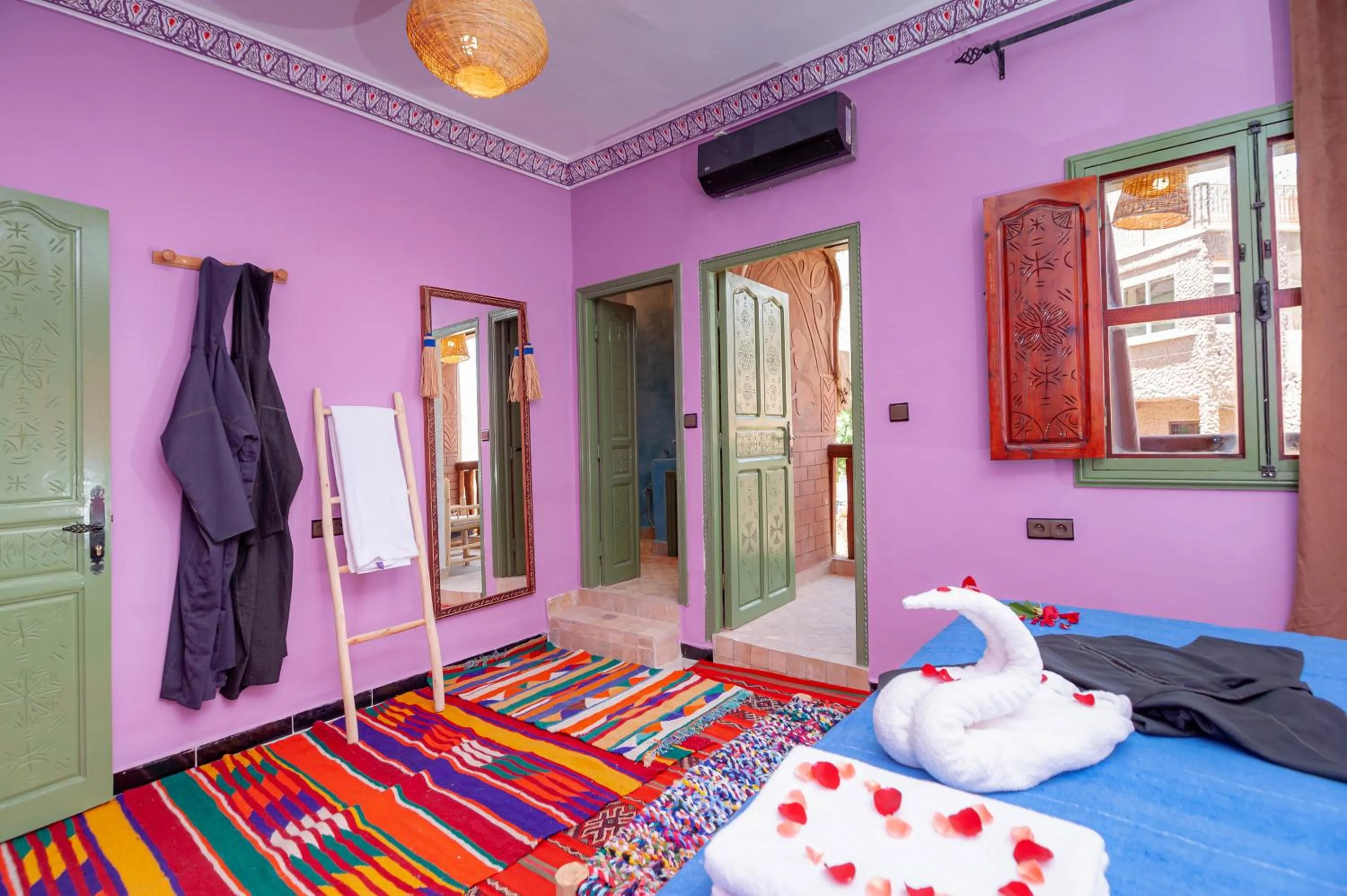 Bed in Smile House Imlil