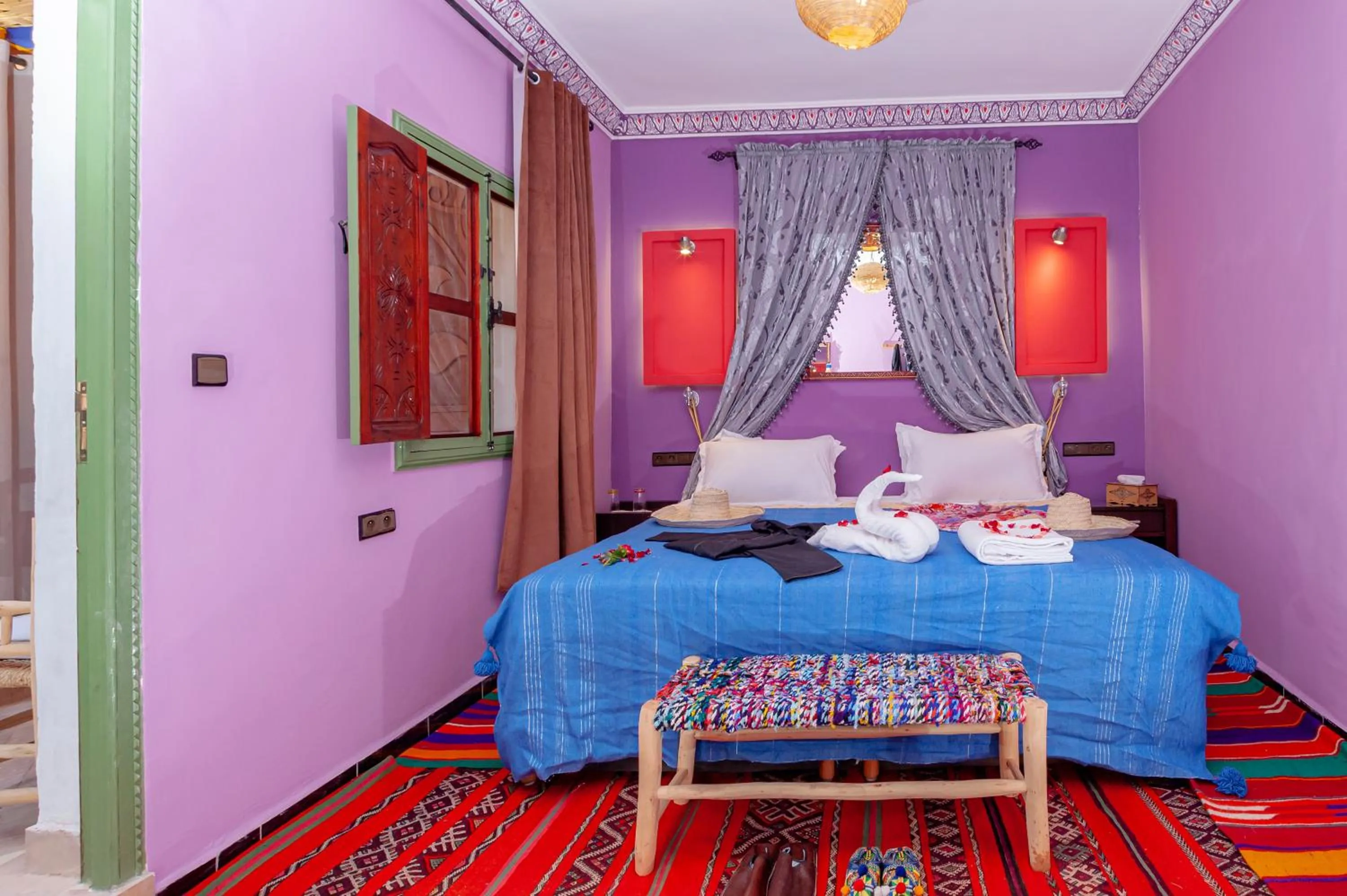 Bed in Smile House Imlil