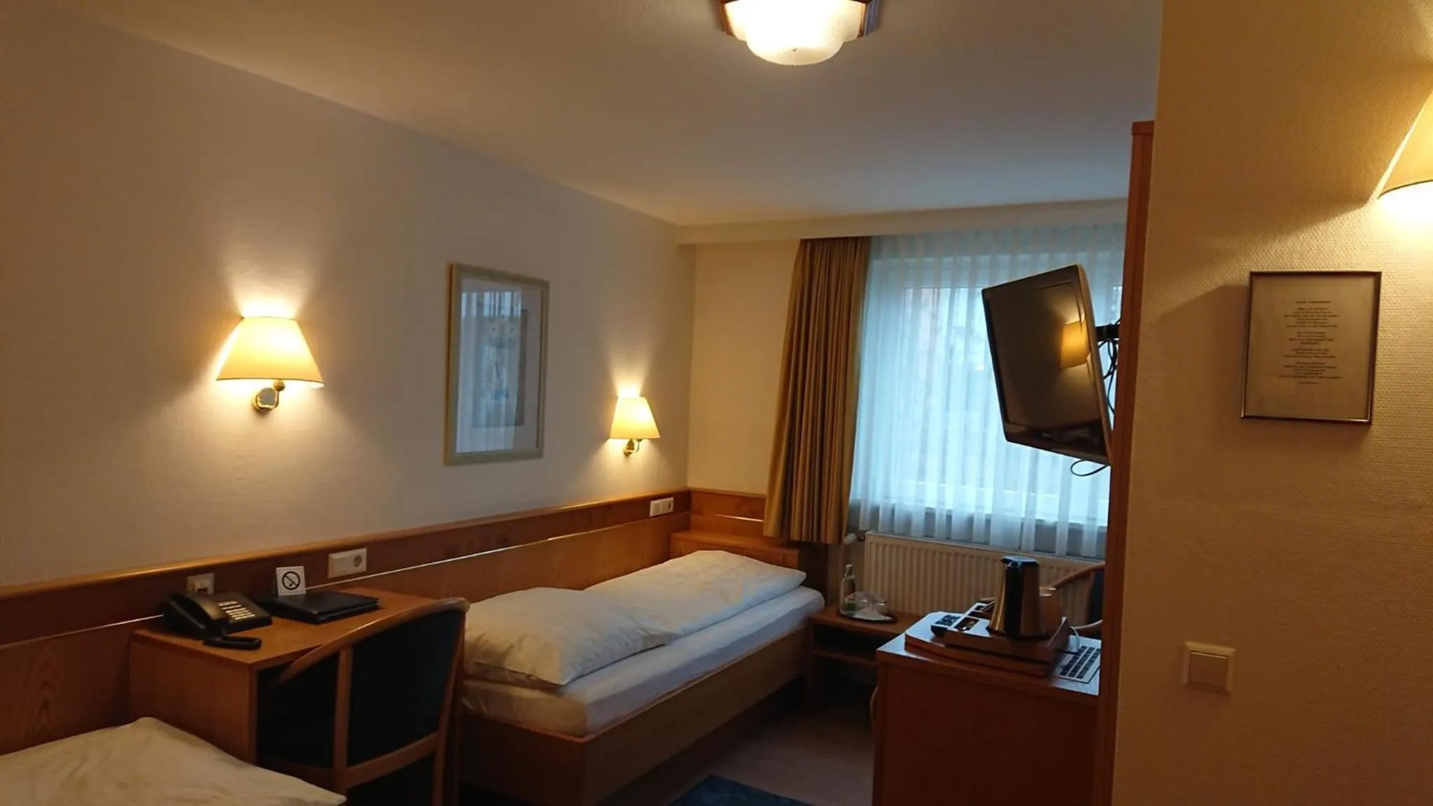 Bedroom, Bed in Hotel Württemberger Hof Garni