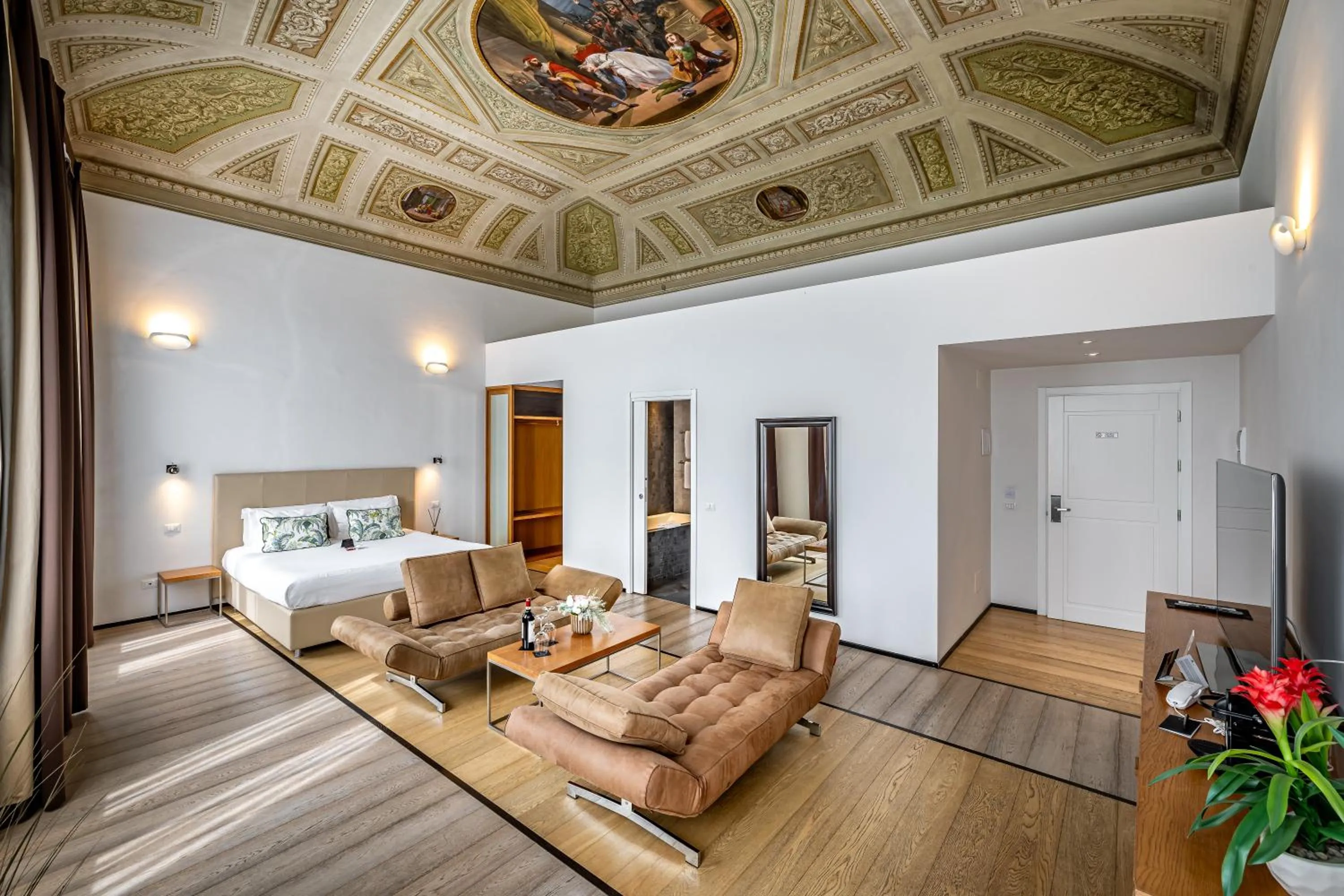 Bedroom, Bed in Palazzo Alfieri - Place of Charme