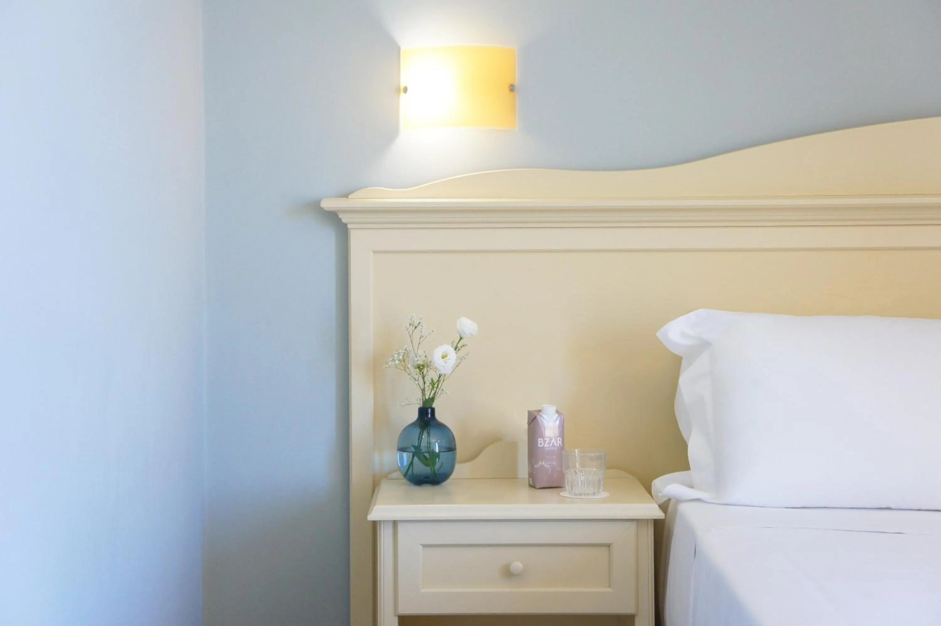 Decorative detail, Bed in Hotel le Muse