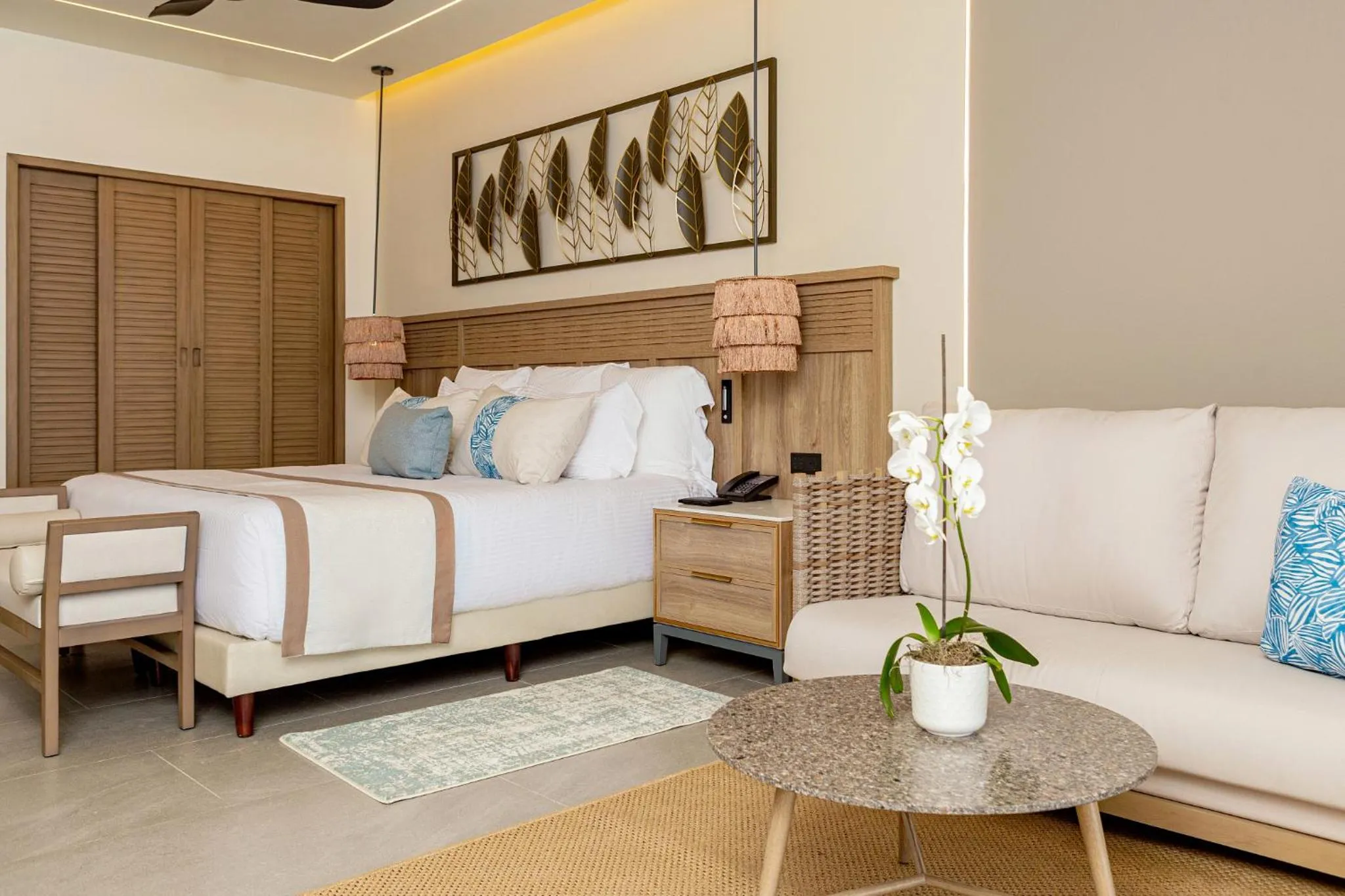 Bedroom, Bed in Secrets Tides Punta Cana - All Inclusive