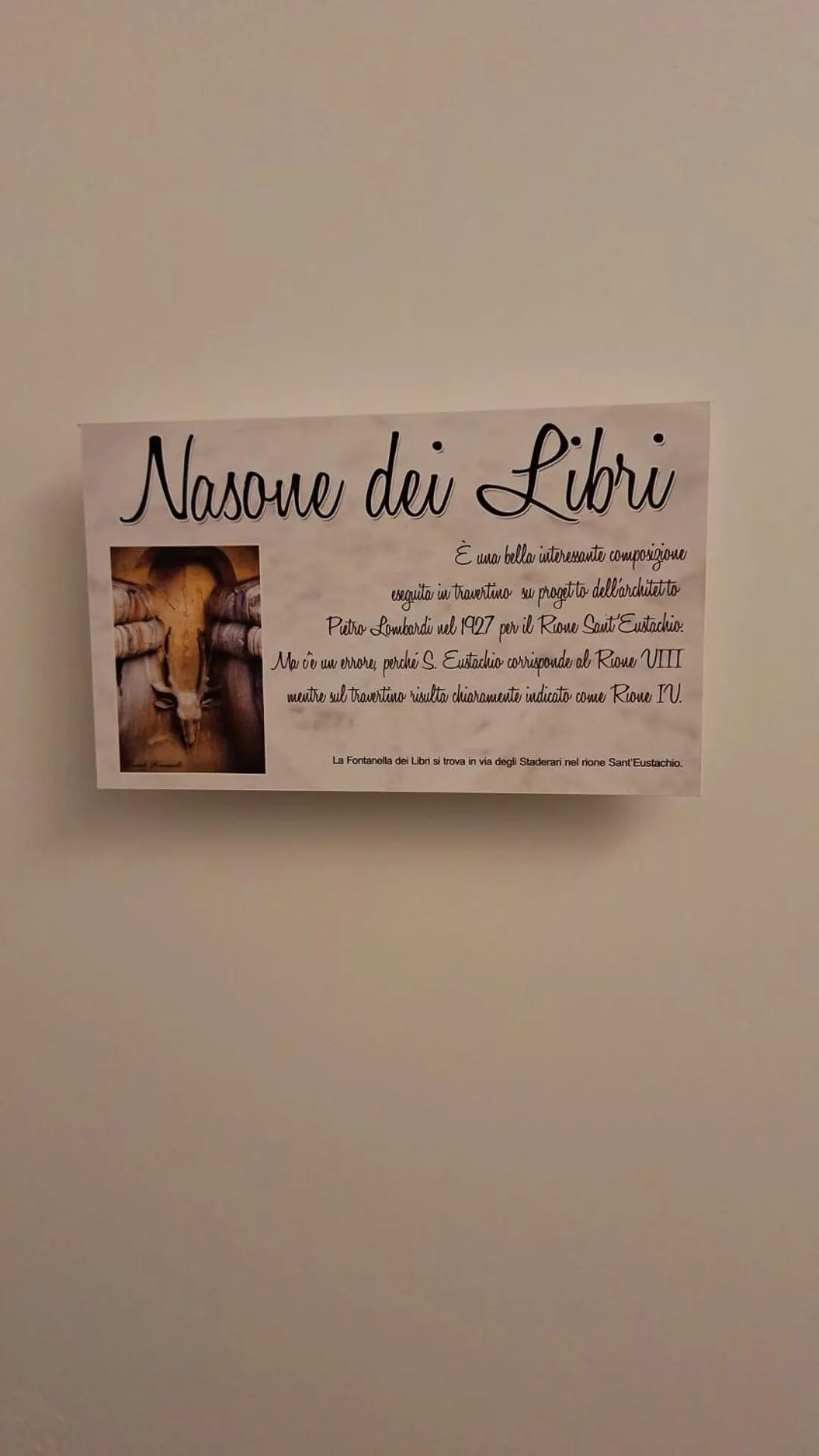 NASONI DI ROMA (VICINISSIMO BASILICA SAN GIOVANNI IN LATERANO)