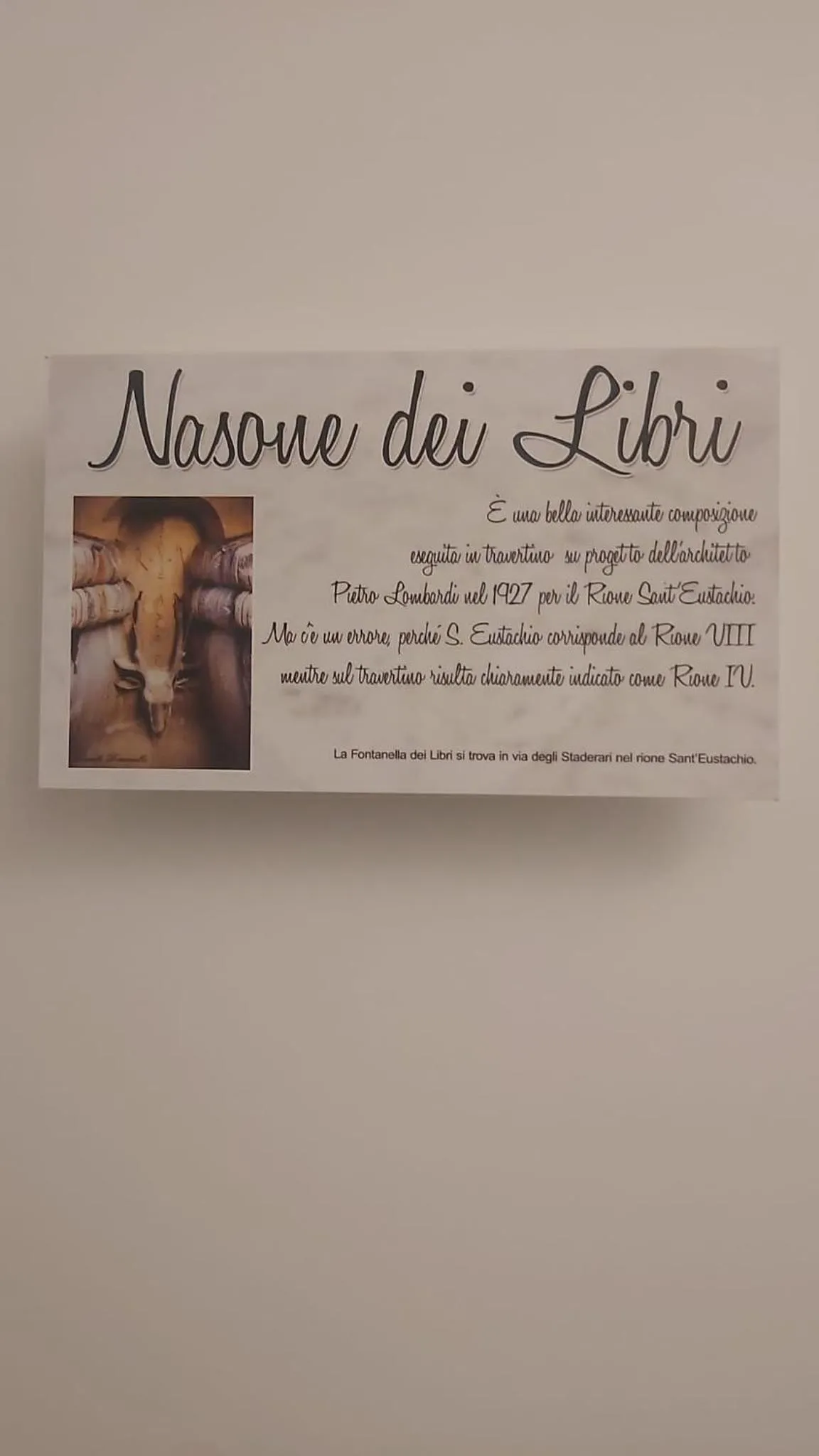 NASONI DI ROMA (VICINISSIMO BASILICA SAN GIOVANNI IN LATERANO)