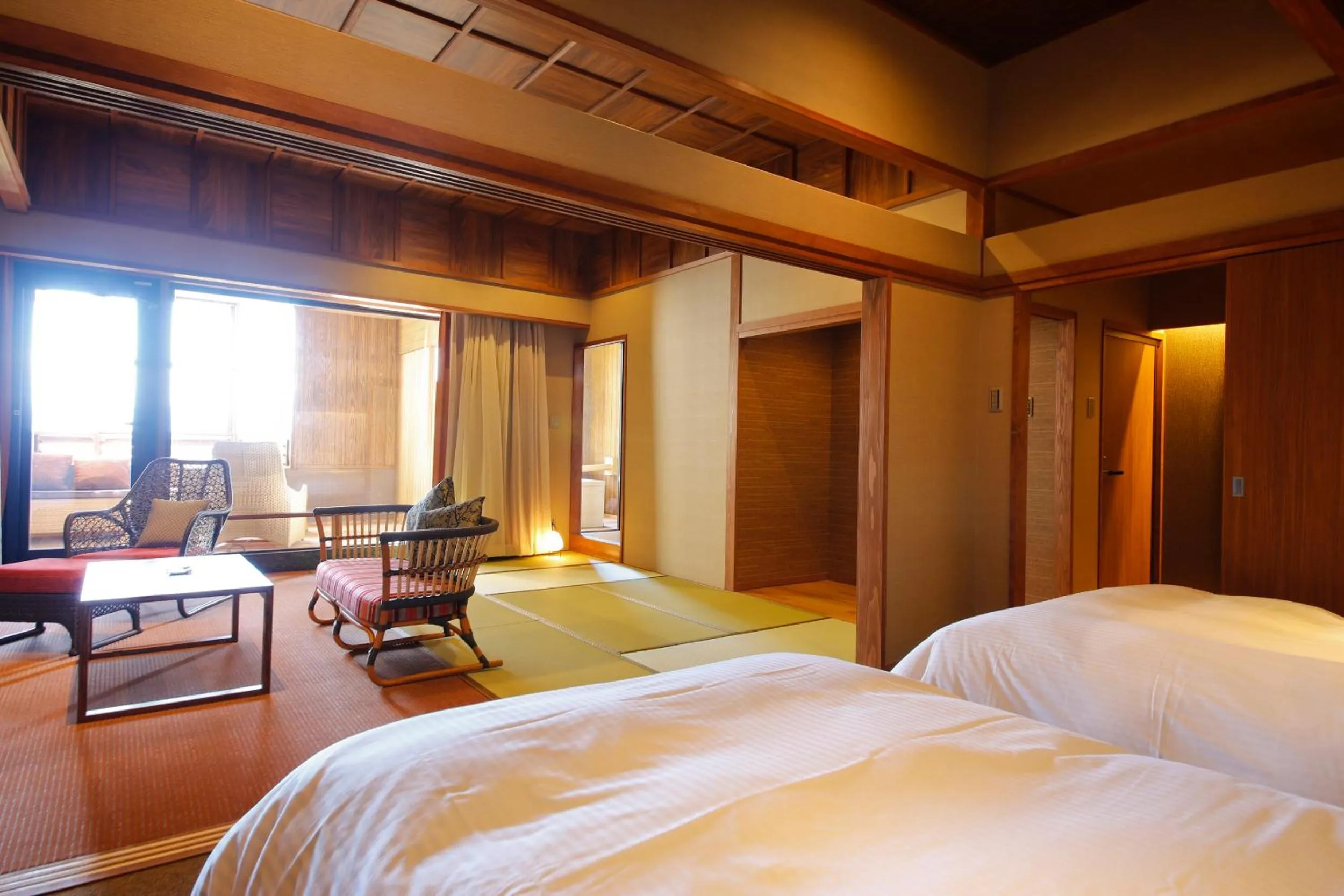 Photo of the whole room, Bed in Awaji Hamarikyu
