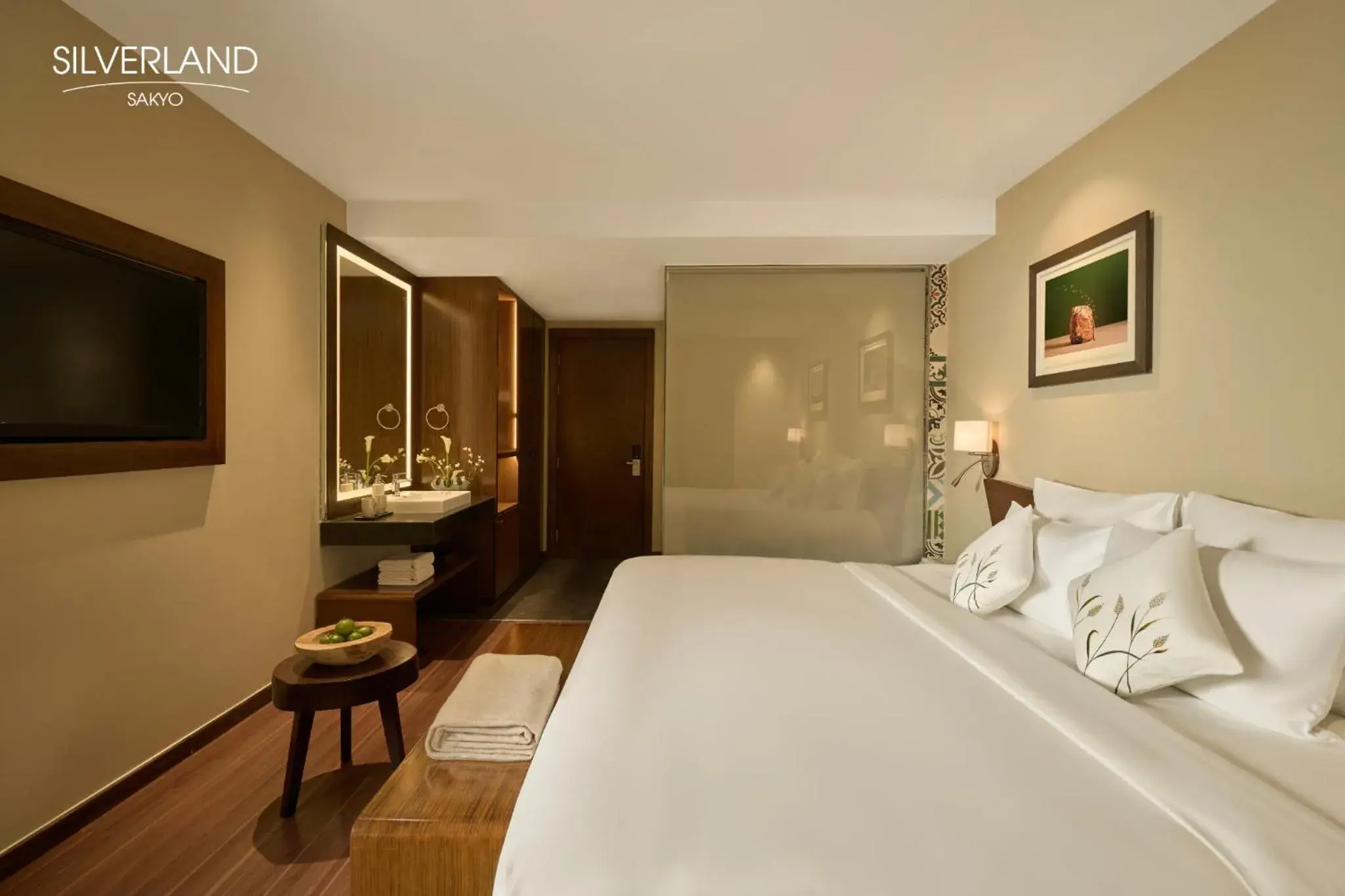 Bed in Silverland Sakyo Hotel Bed in Silverland Sakyo Hotel