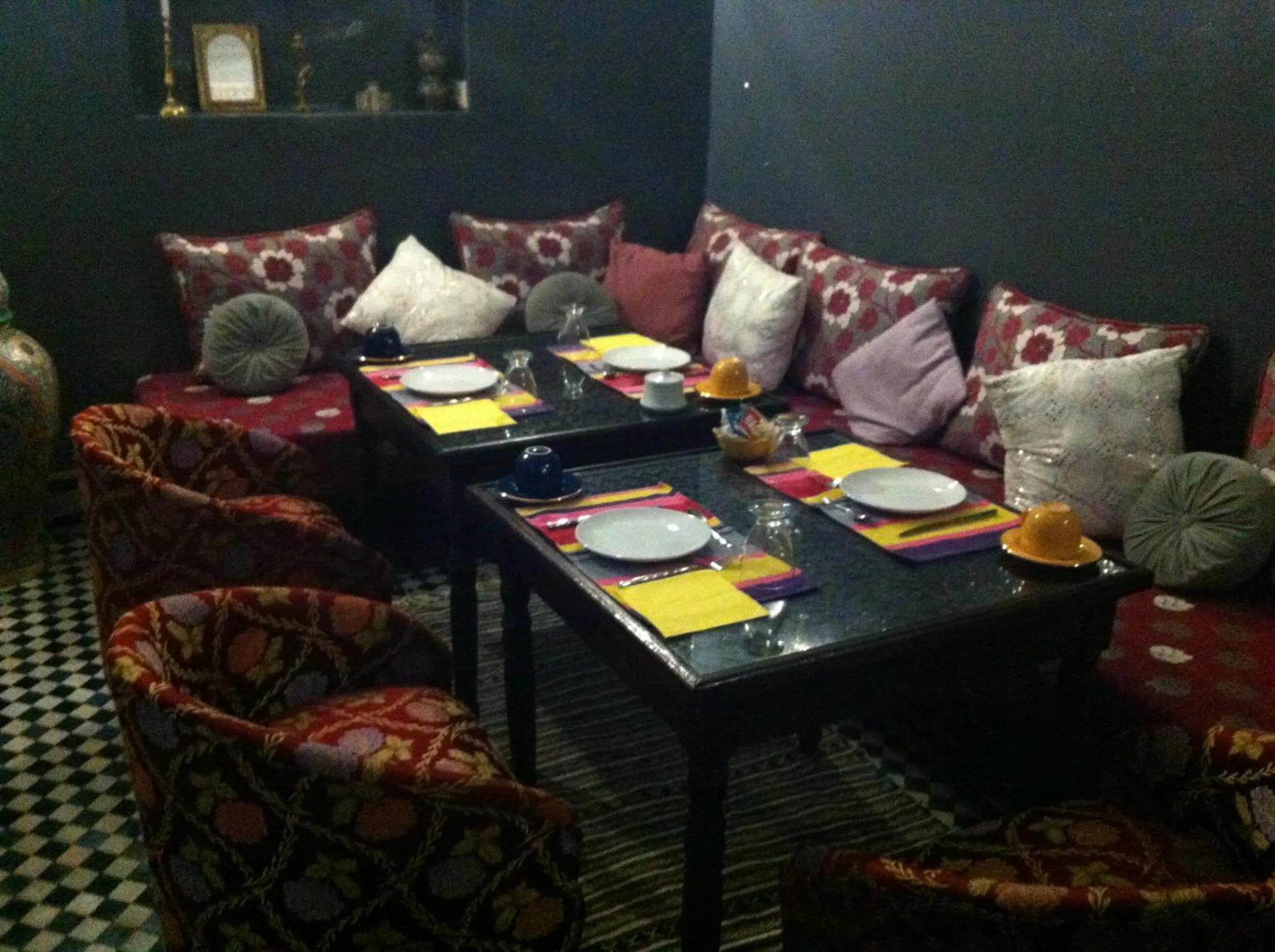 Dining area in Riad Letchina