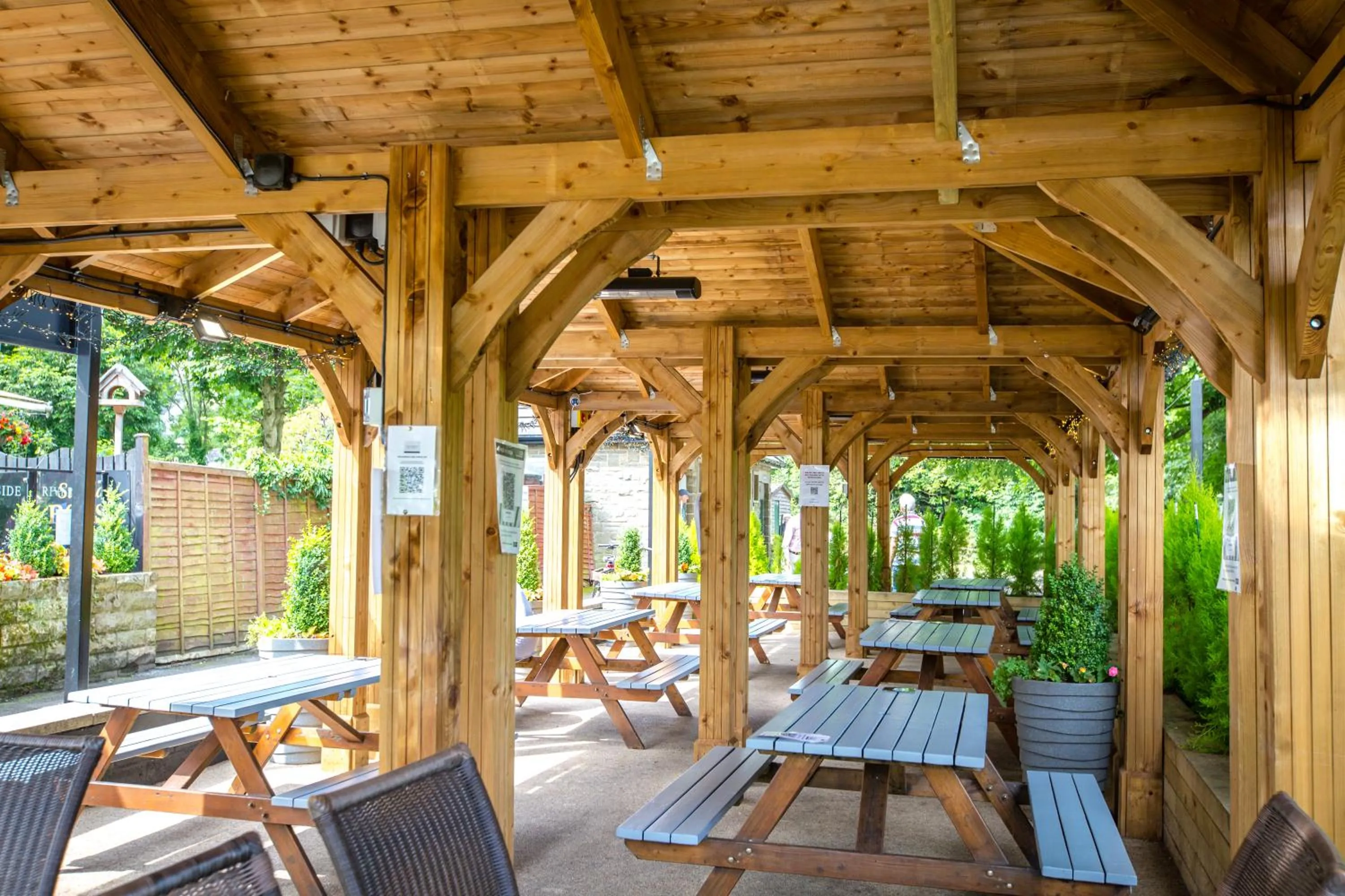 Garden view in Ilkley Riverside Hotel