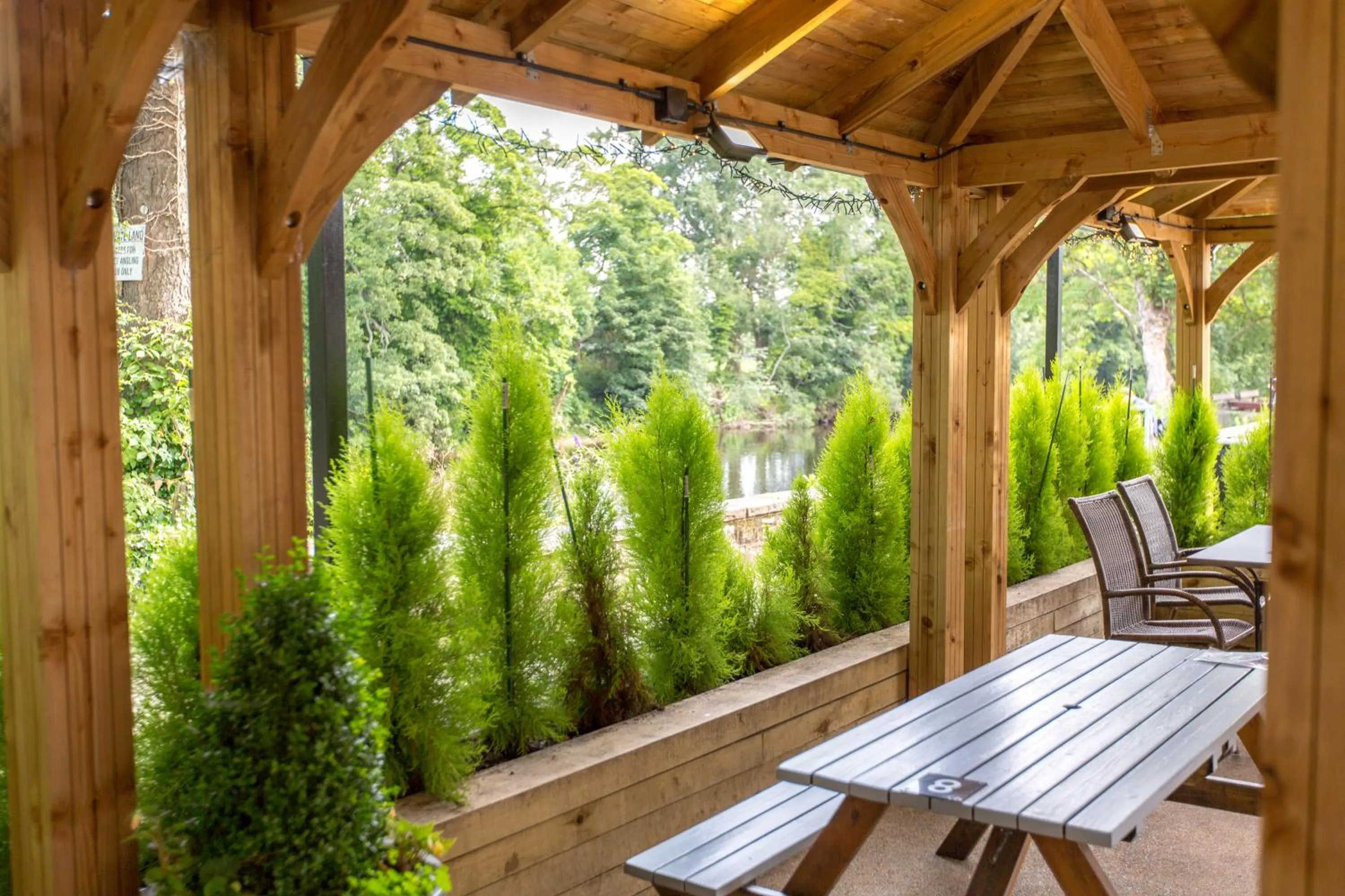 Garden in Ilkley Riverside Hotel