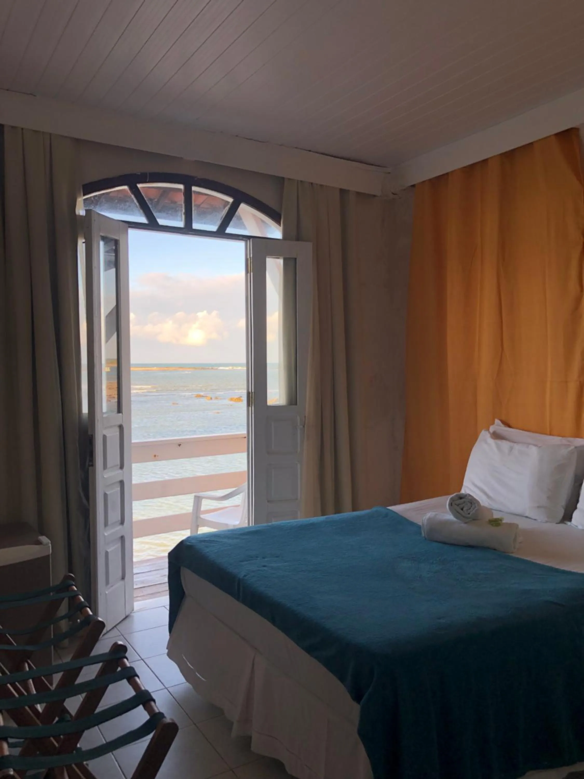 View (from property/room), Bed in Morro de São Paulo Hospedagens