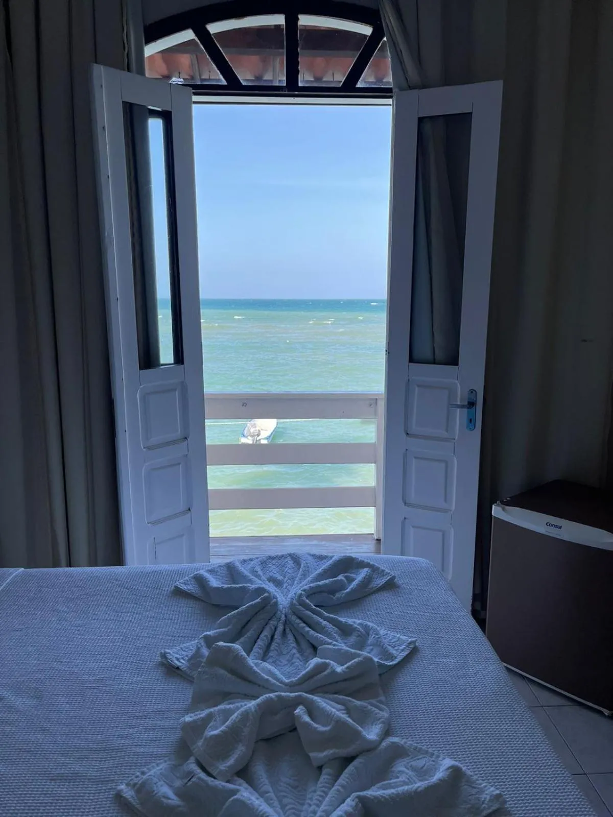 Sea view, Bed in Morro de São Paulo Hospedagens