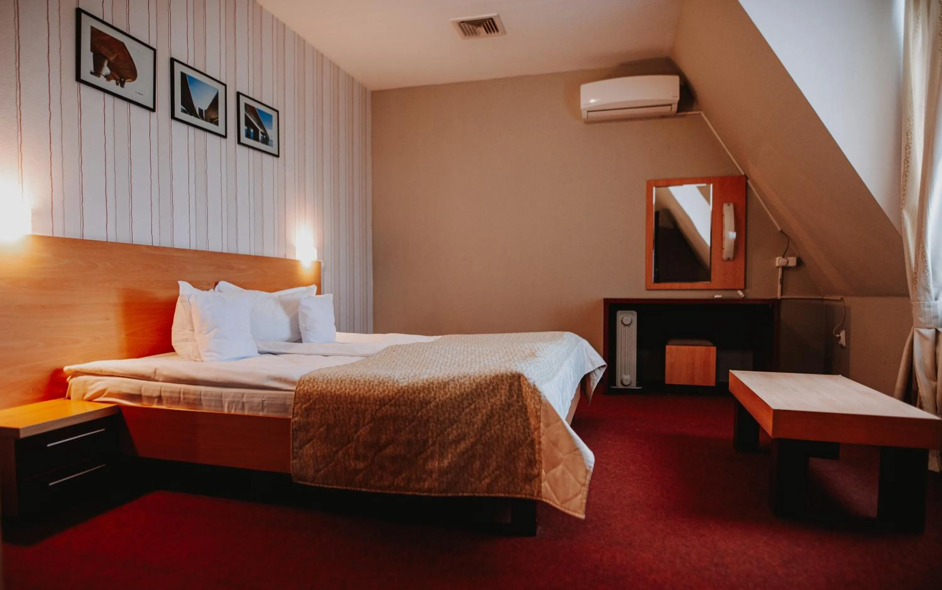 Bed in Hotel Concrete