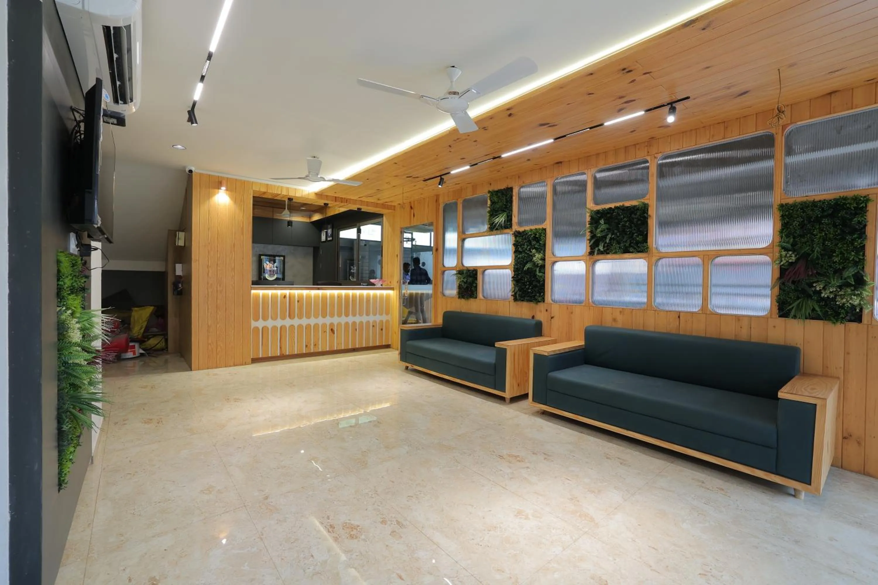 Seating area in Hotel Shayan Inn