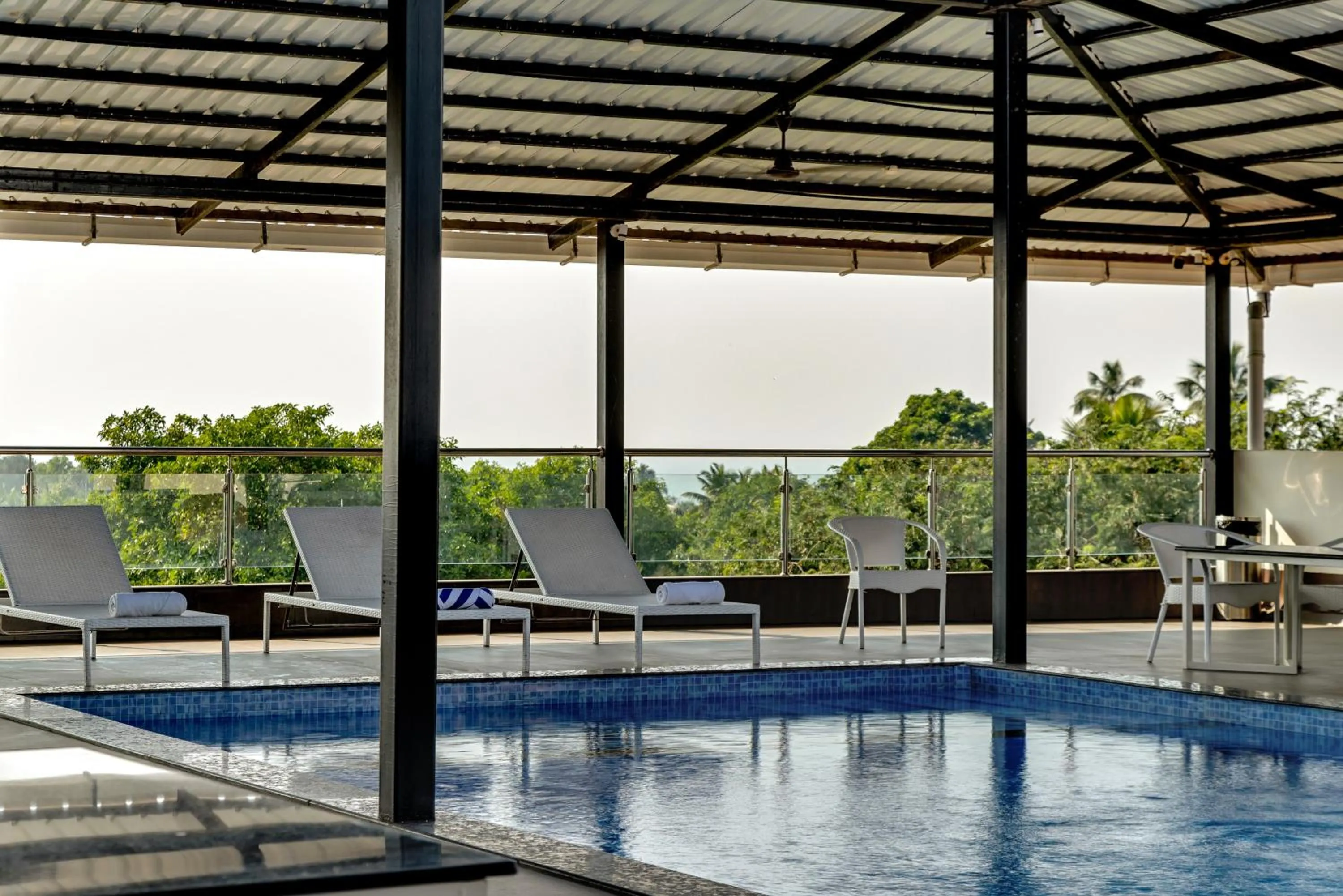 Pool view in La baga Beach Hotel
